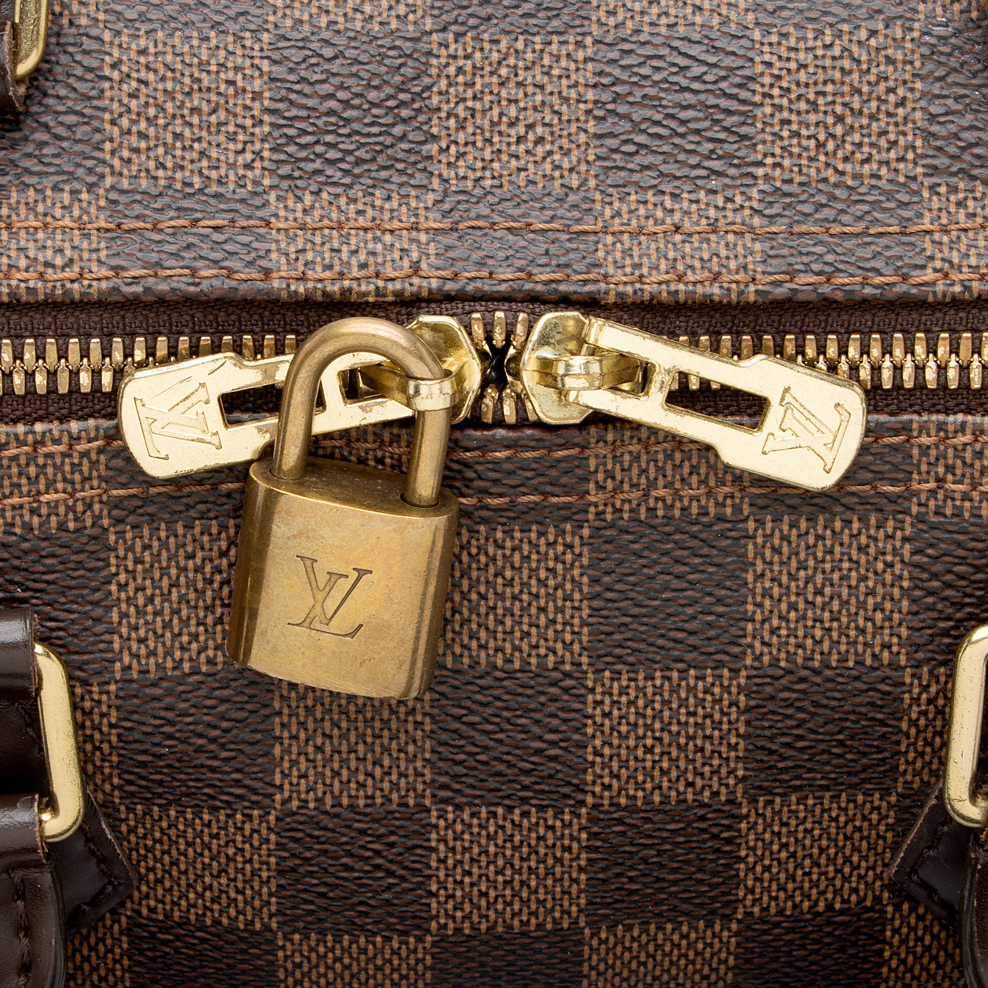Louis Vuitton Damier Ebene Speedy Bandouliere 35 Satchel (SHF-bZa26R)