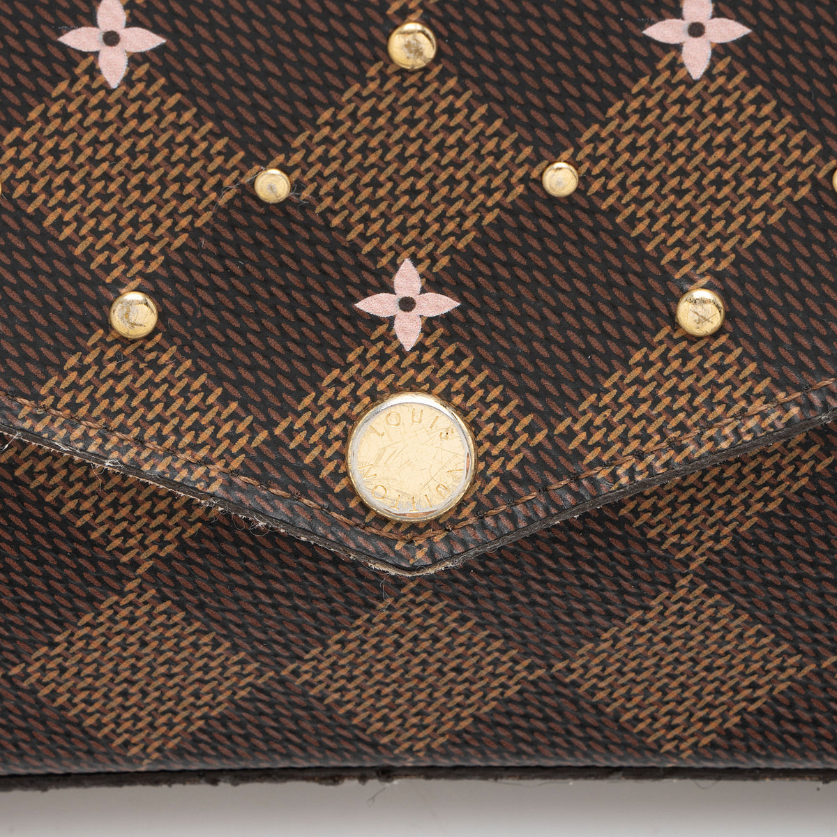 Louis Vuitton Damier Ebene Studded Felicie Pochette