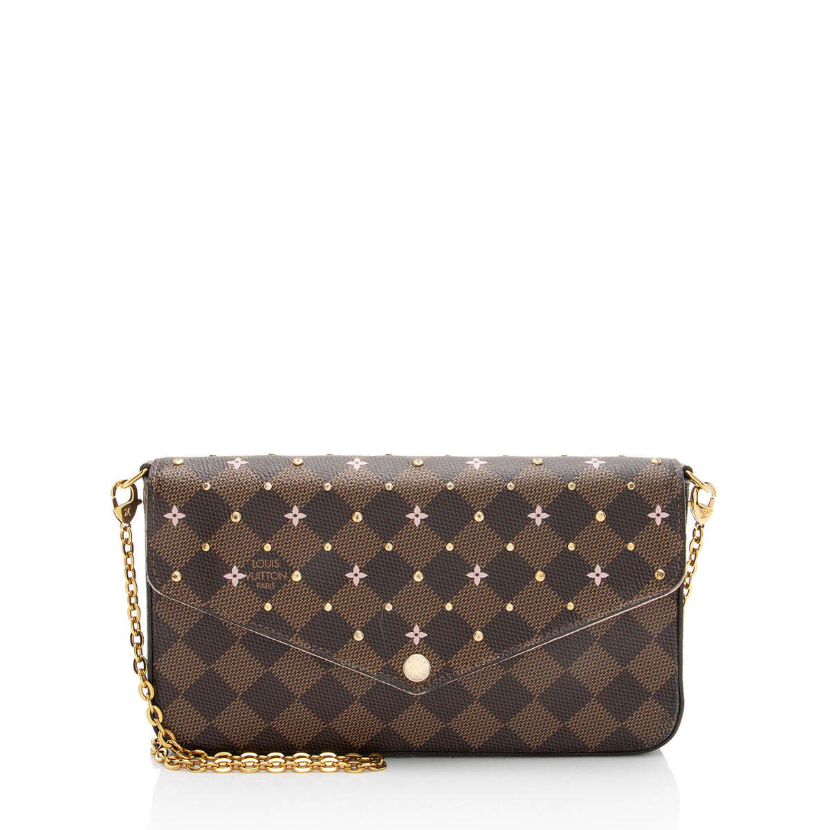 Louis Vuitton Damier Ebene Studded Felicie Pochette