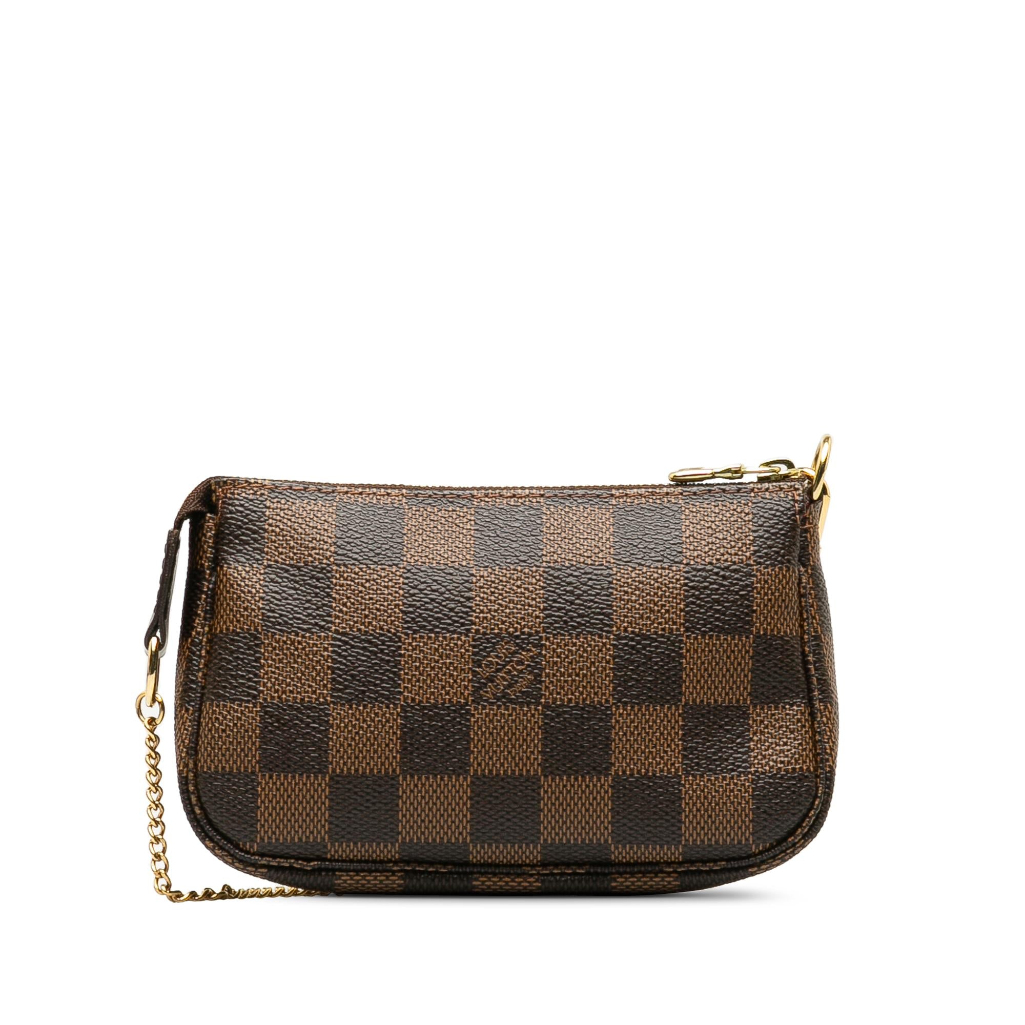 Louis Vuitton Damier Ebene Trunks and Bags Mini Pochette Accessoires (SHG-oshdFV)
