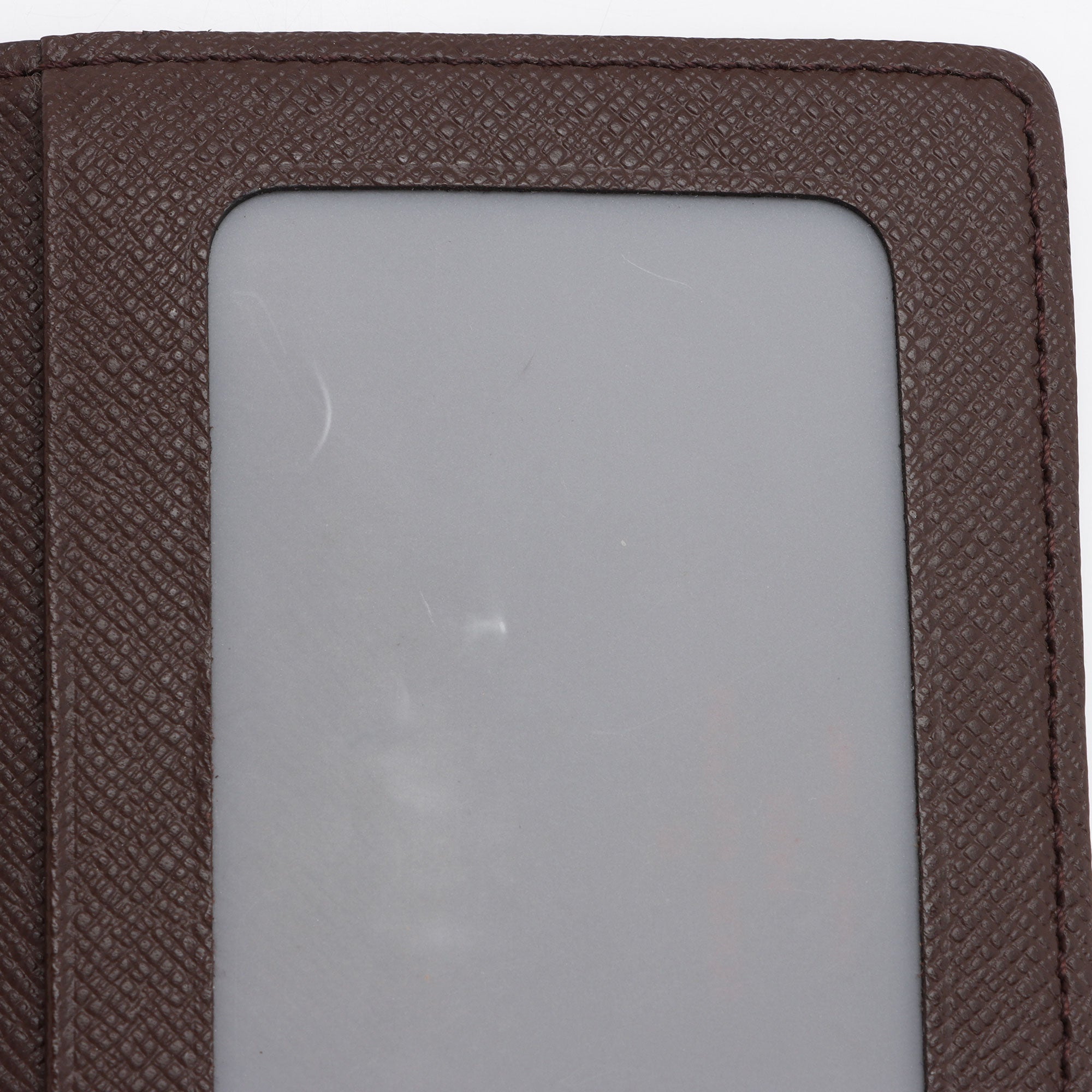 Louis Vuitton Damier Ebene Two Card Holder Wallet (SHF-Fox7xD)