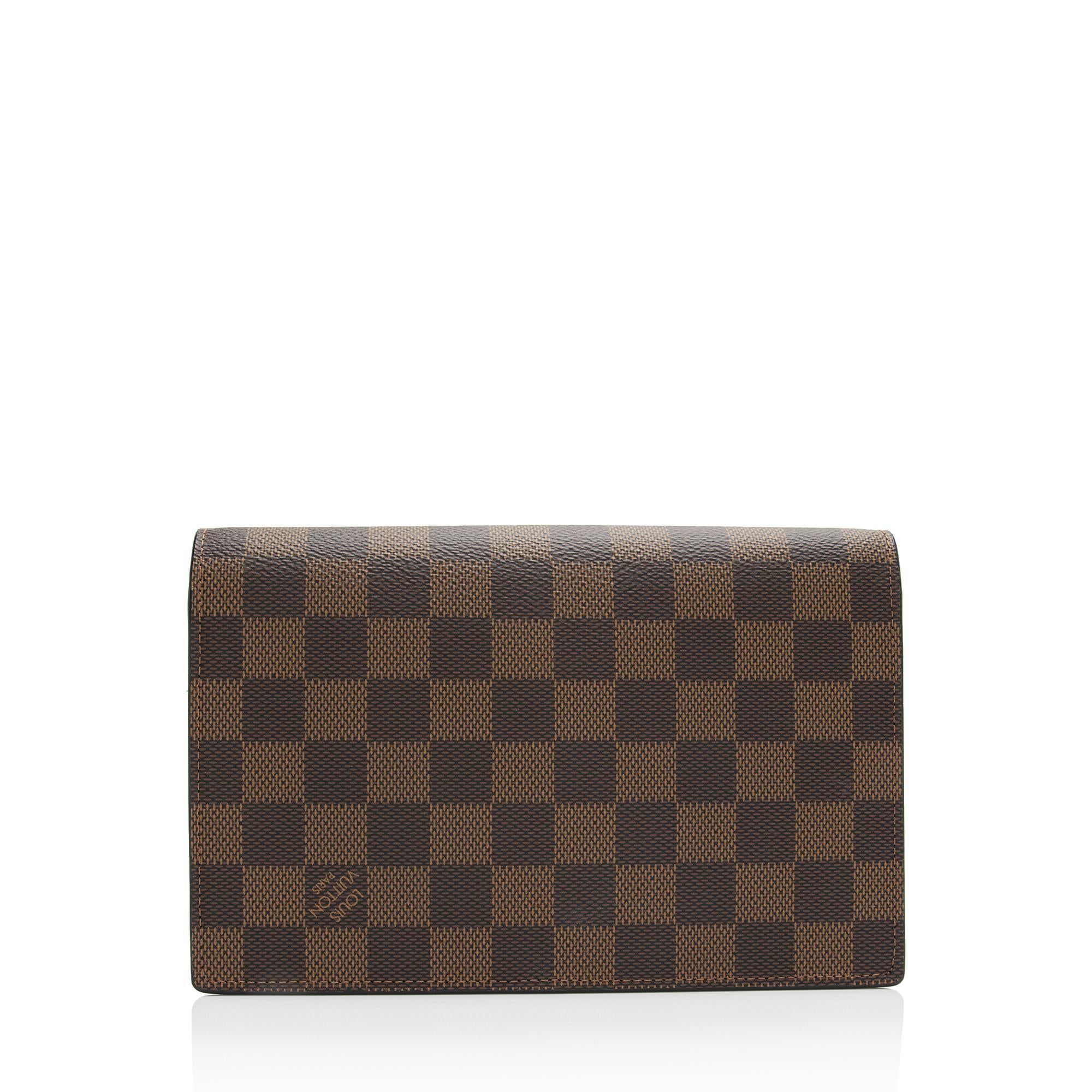 Louis Vuitton Damier Ebene Vavin Chain Wallet (SHF-Q7lkzh)