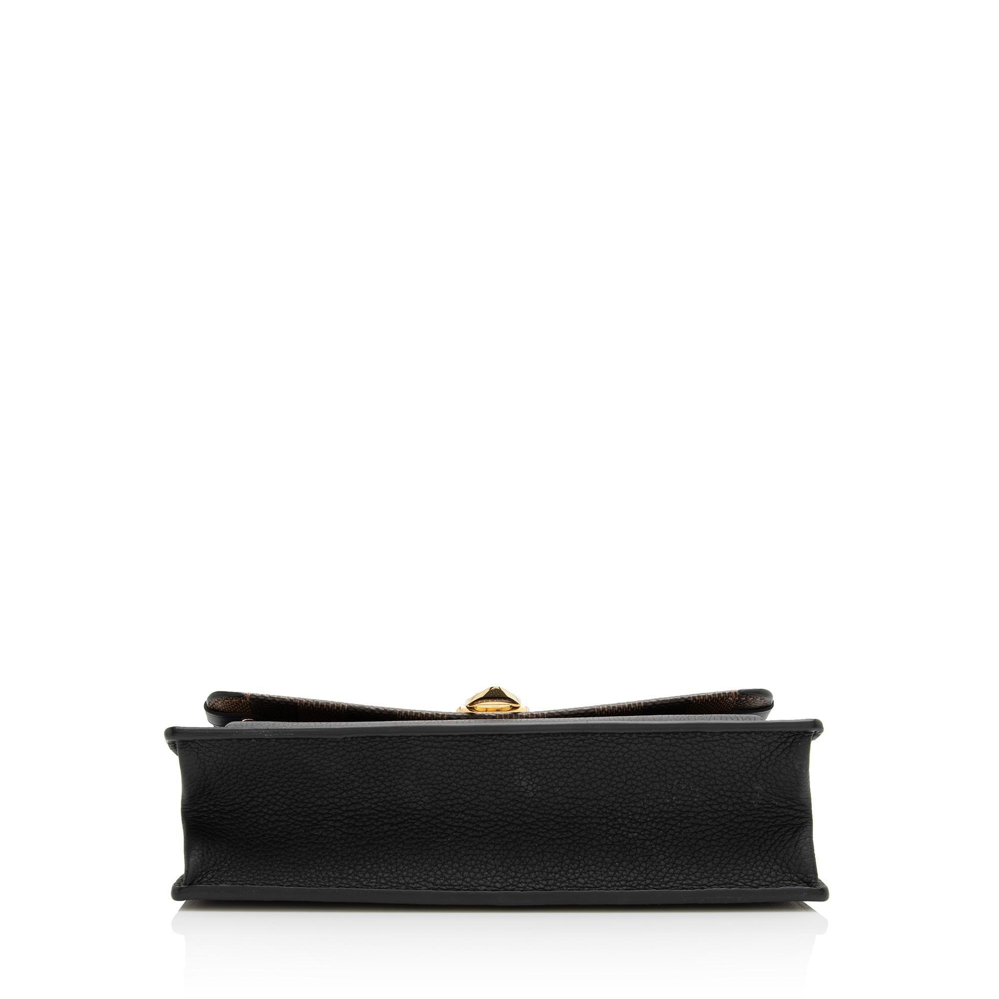 Louis Vuitton Damier Ebene Vavin Chain Wallet (SHF-Q7lkzh)