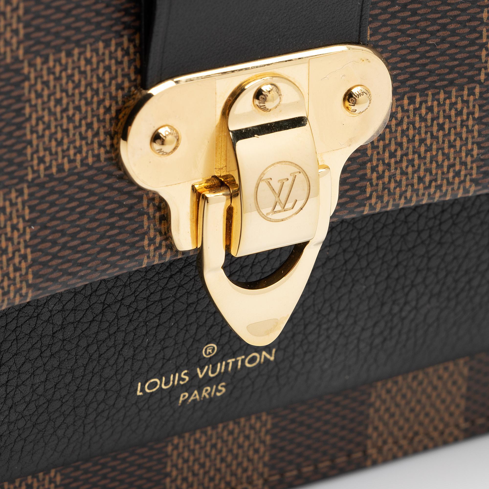 Louis Vuitton Damier Ebene Vavin Chain Wallet (SHF-Q7lkzh)