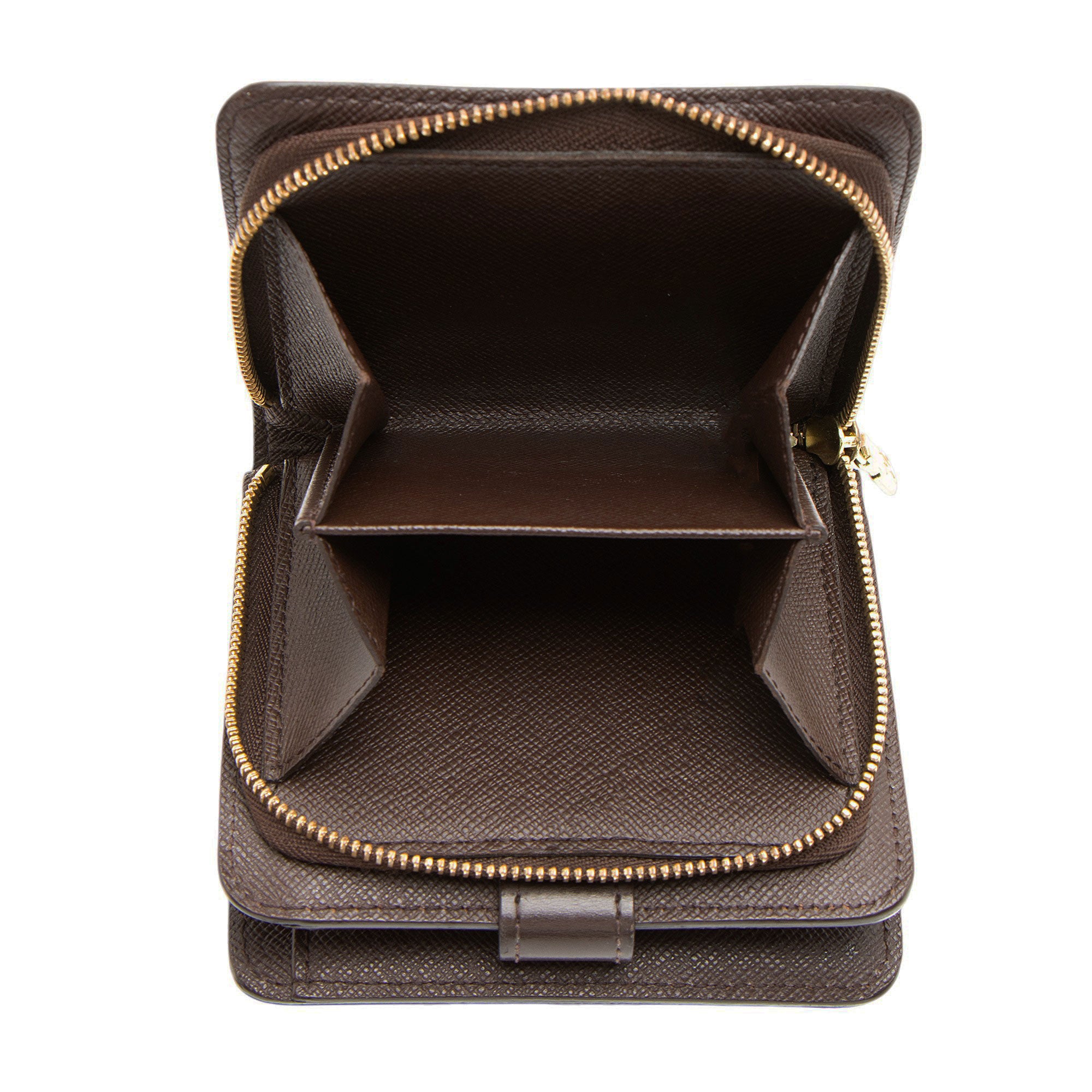 Louis Vuitton Damier Ebene Zipped Compact Wallet