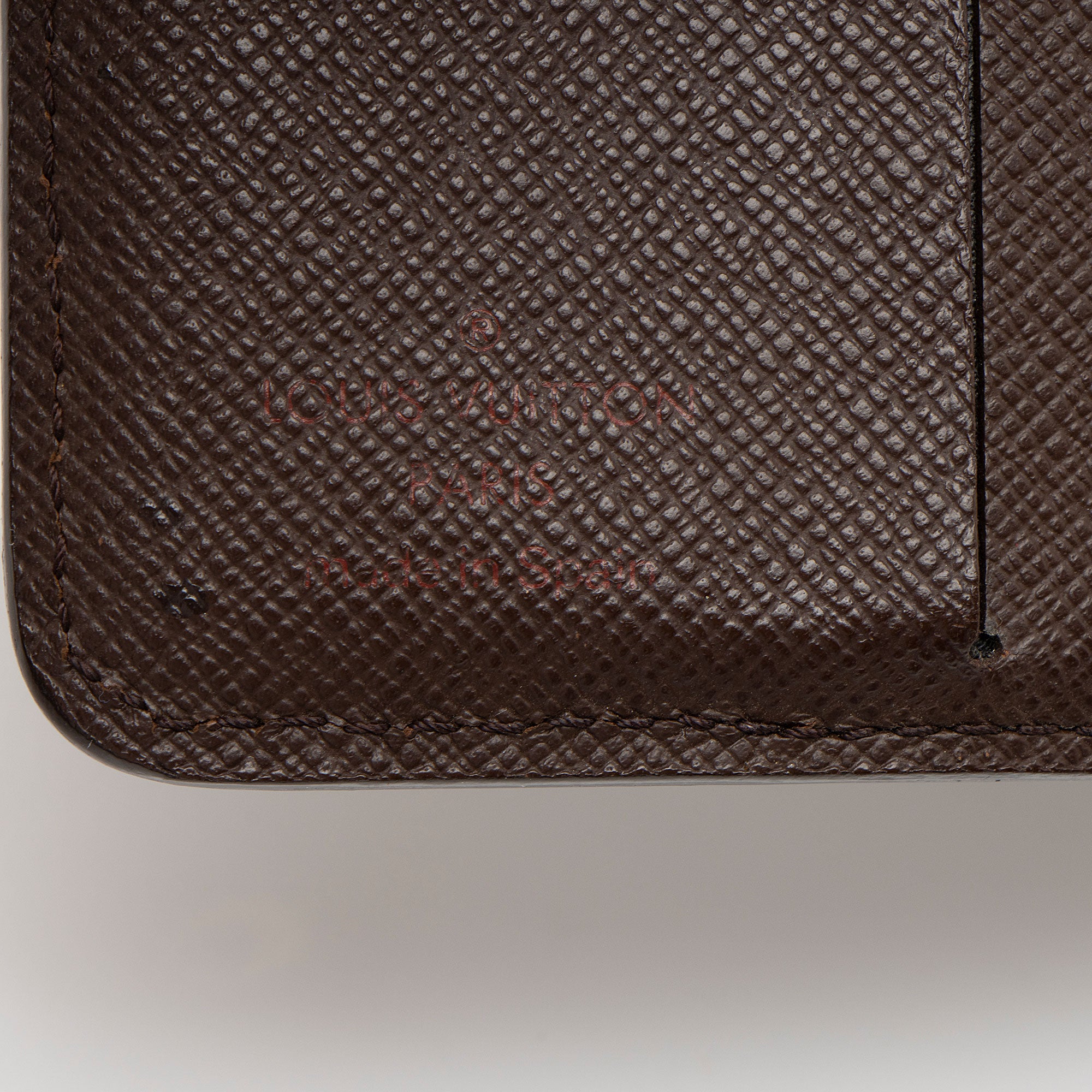 Louis Vuitton Damier Ebene Zipped Compact Wallet
