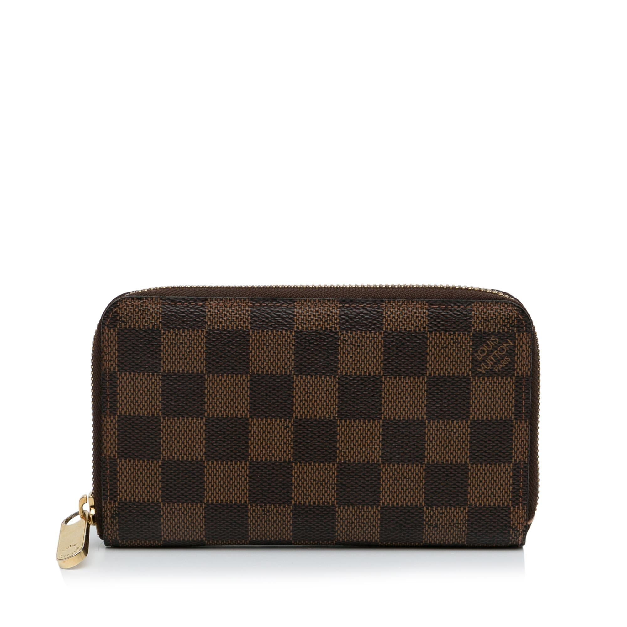 Louis Vuitton Damier Ebene Zippy Compact Wallet (SHG-f13WBs)