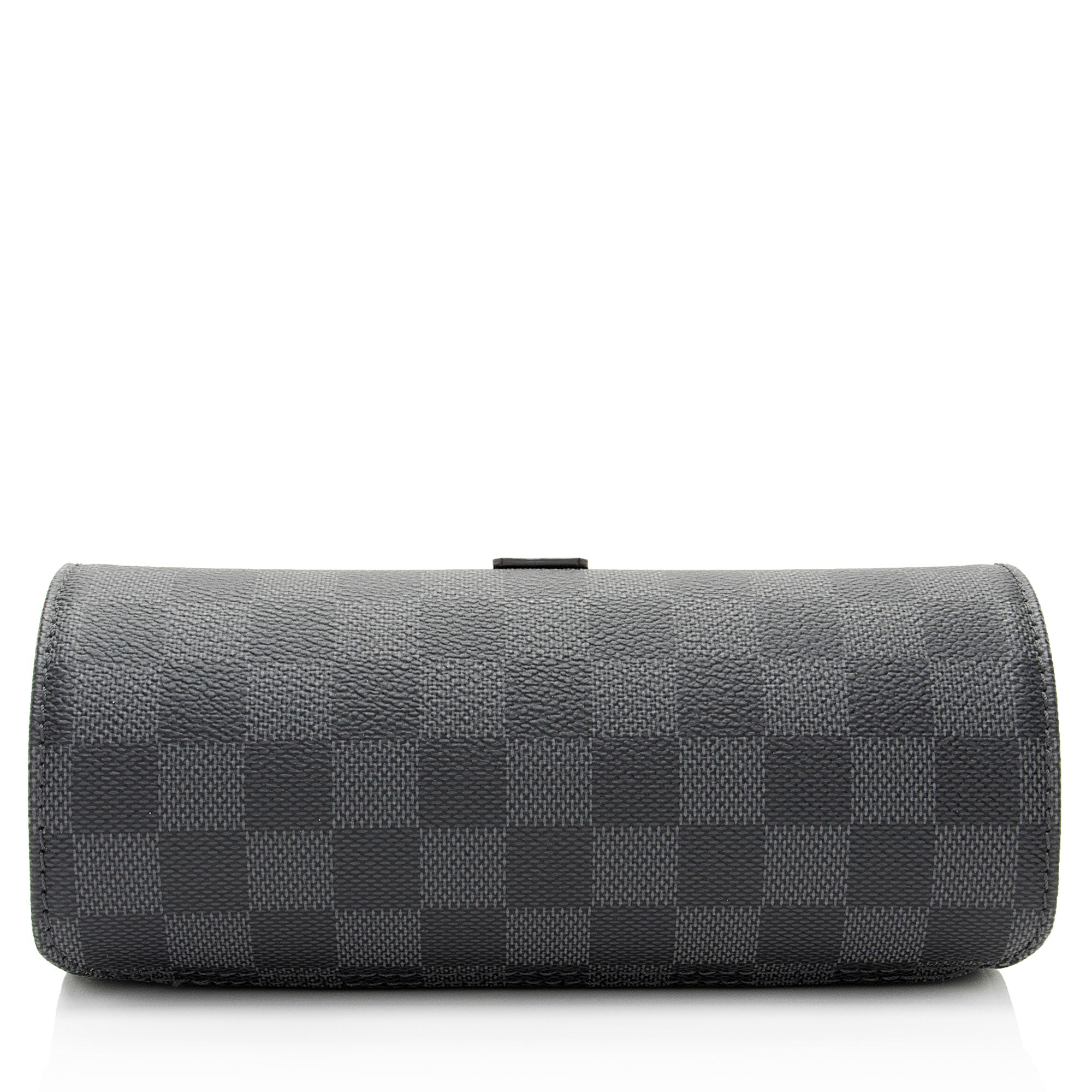 Louis Vuitton Damier Graphite 3 Watch Travel Case (SHF-9Dcky9)