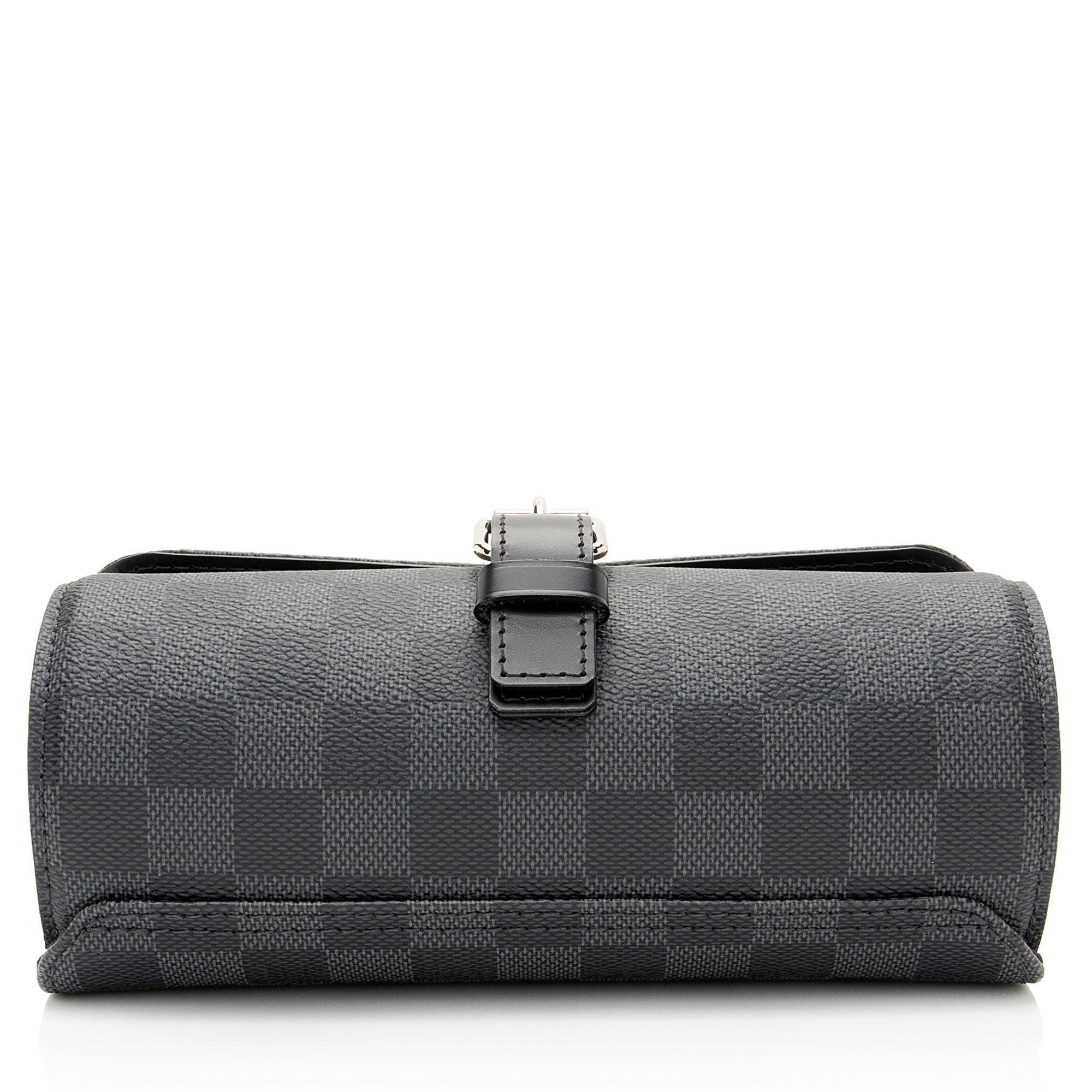 Louis Vuitton Damier Graphite 3 Watch Travel Case (SHF-9Dcky9)