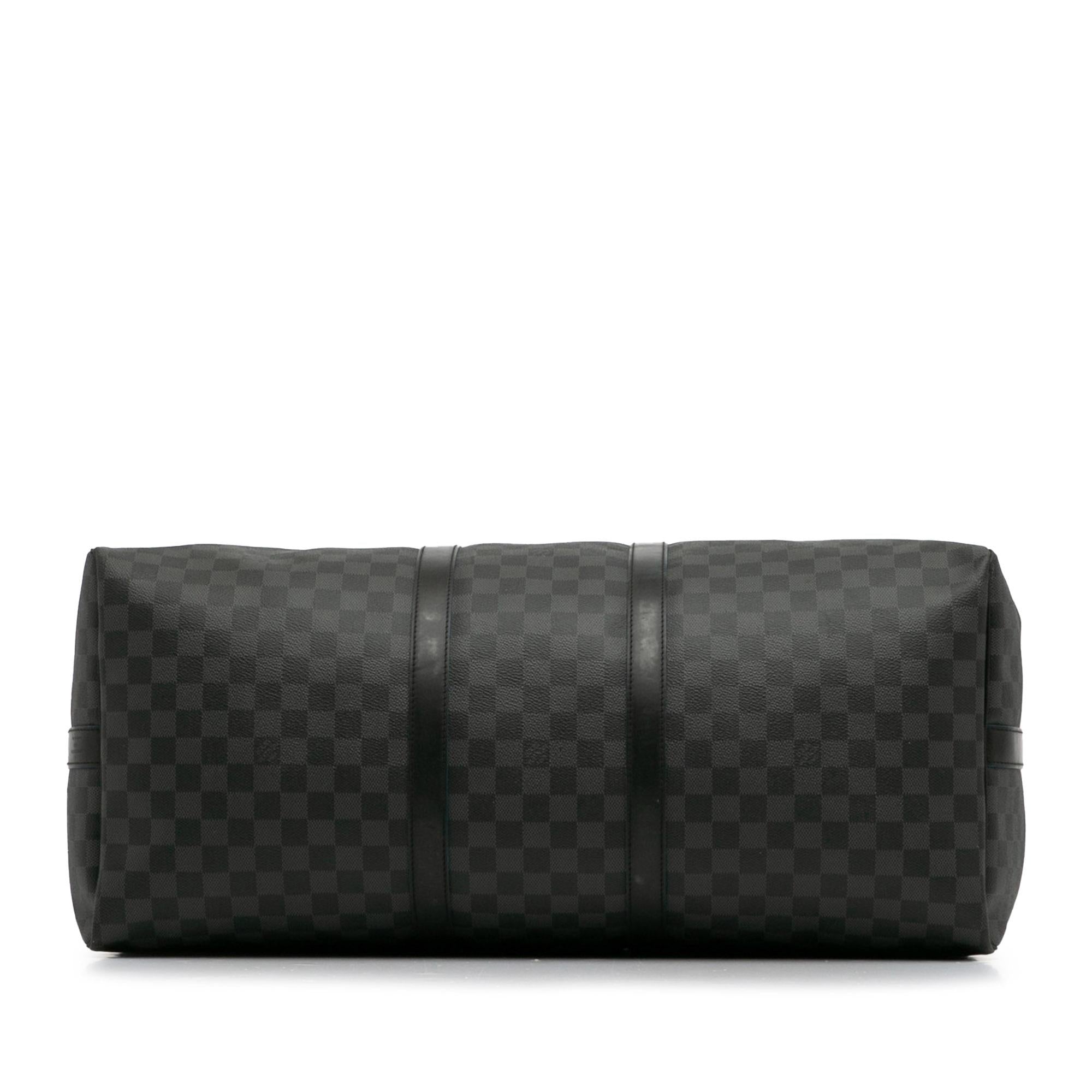 Louis Vuitton Damier Graphite Keepall Bandouliere 55 (SHG-A1oTqy)