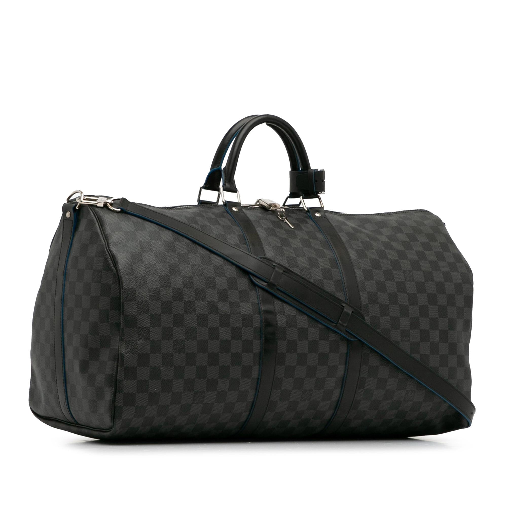 Louis Vuitton Damier Graphite Keepall Bandouliere 55 (SHG-A1oTqy)
