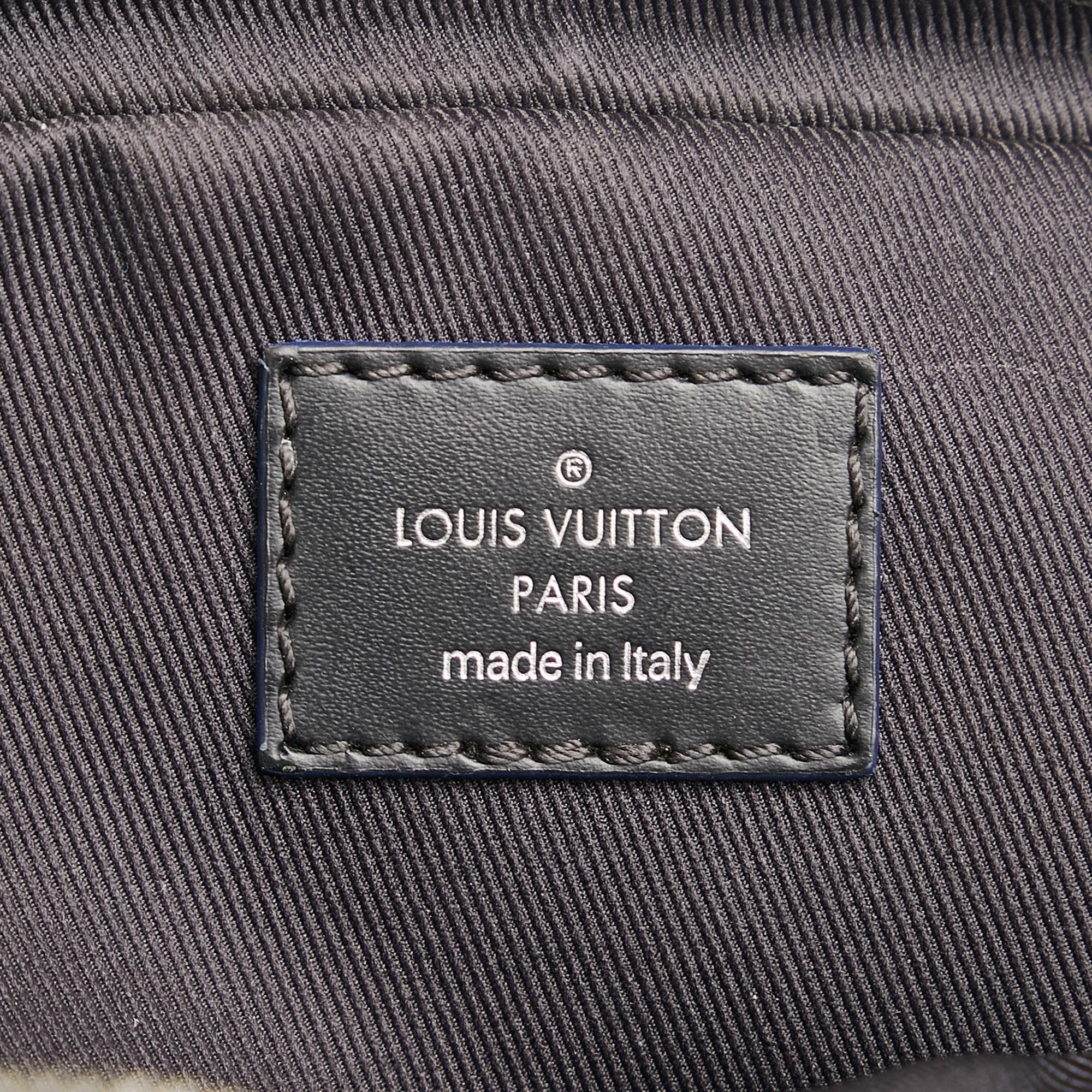 Louis Vuitton Damier Graphite Renaissance Map Danube Slim PM