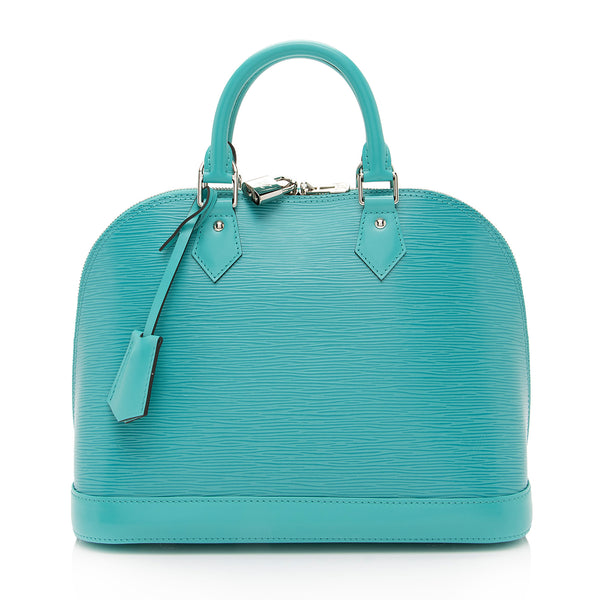 Louis Vuitton Alma Pm Turquoise Vernis Bag