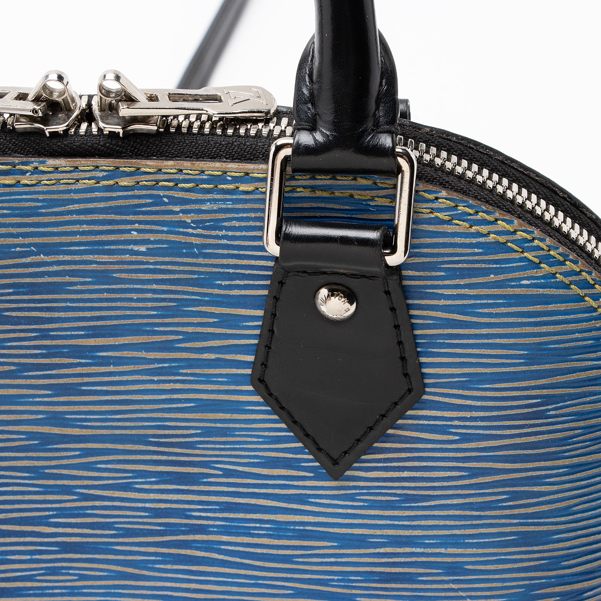 Louis Vuitton Epi Leather Denim Alma BB Satchel