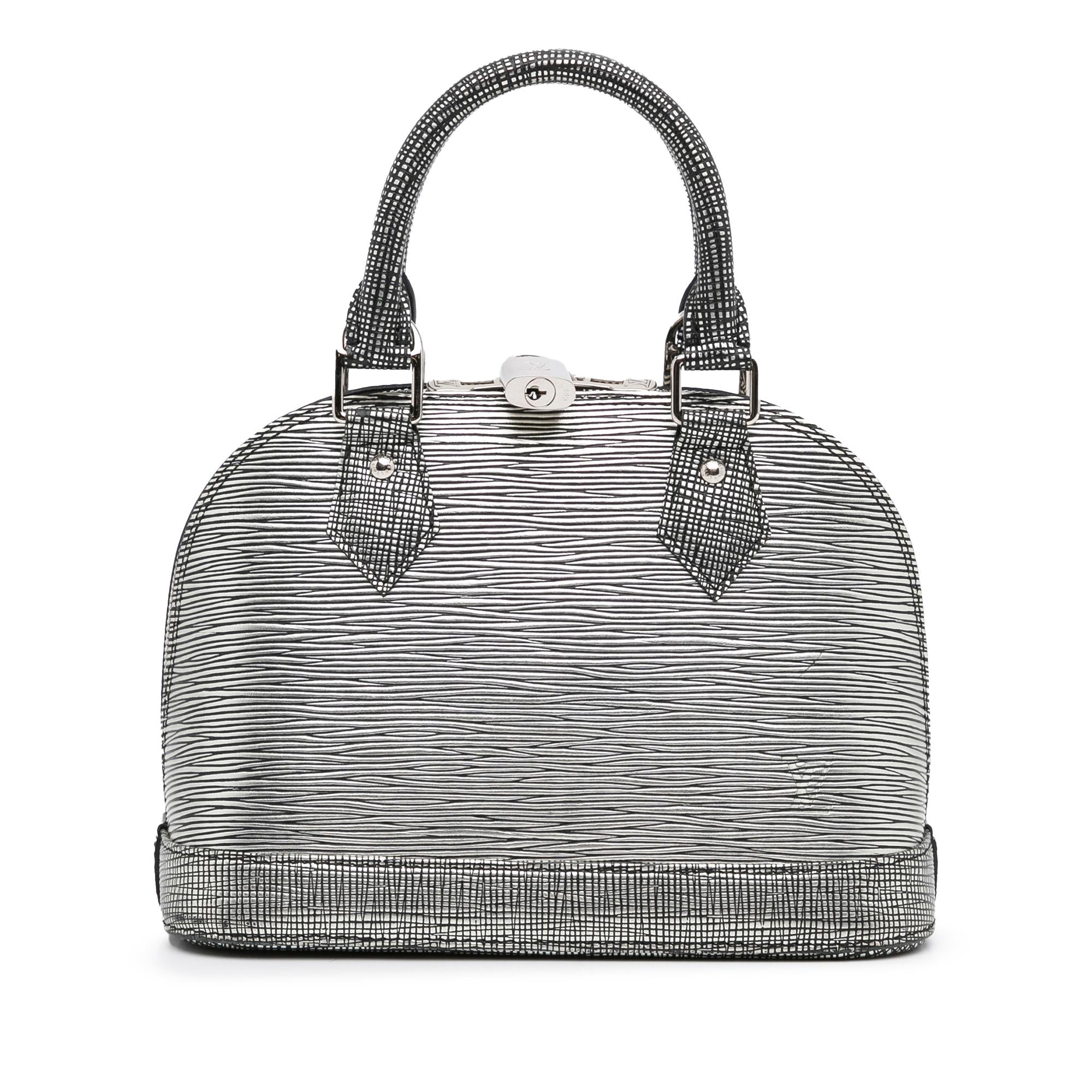 Louis Vuitton Epi Platine Alma BB (SHG-Pg152e)