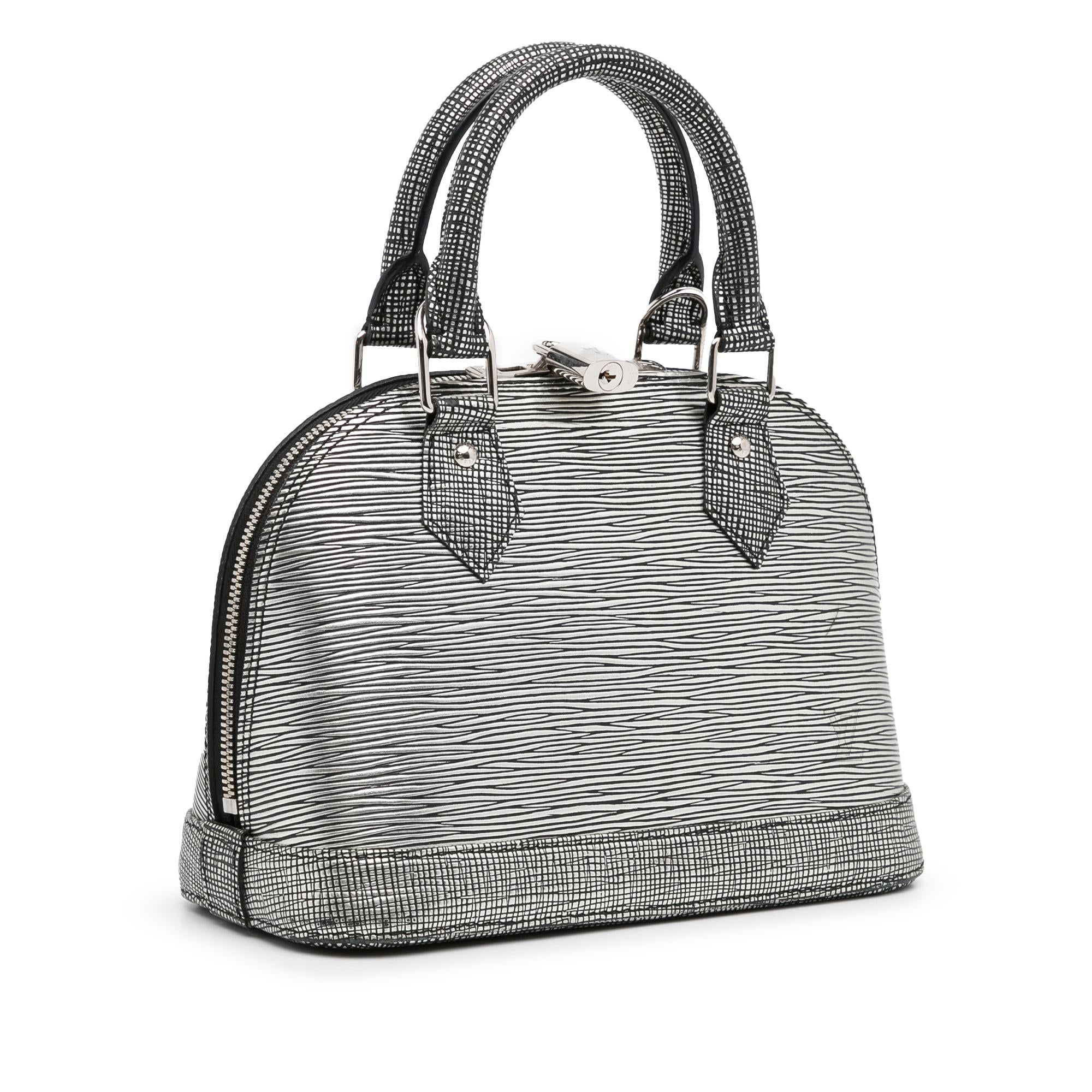 Louis Vuitton Epi Platine Alma BB (SHG-Pg152e)