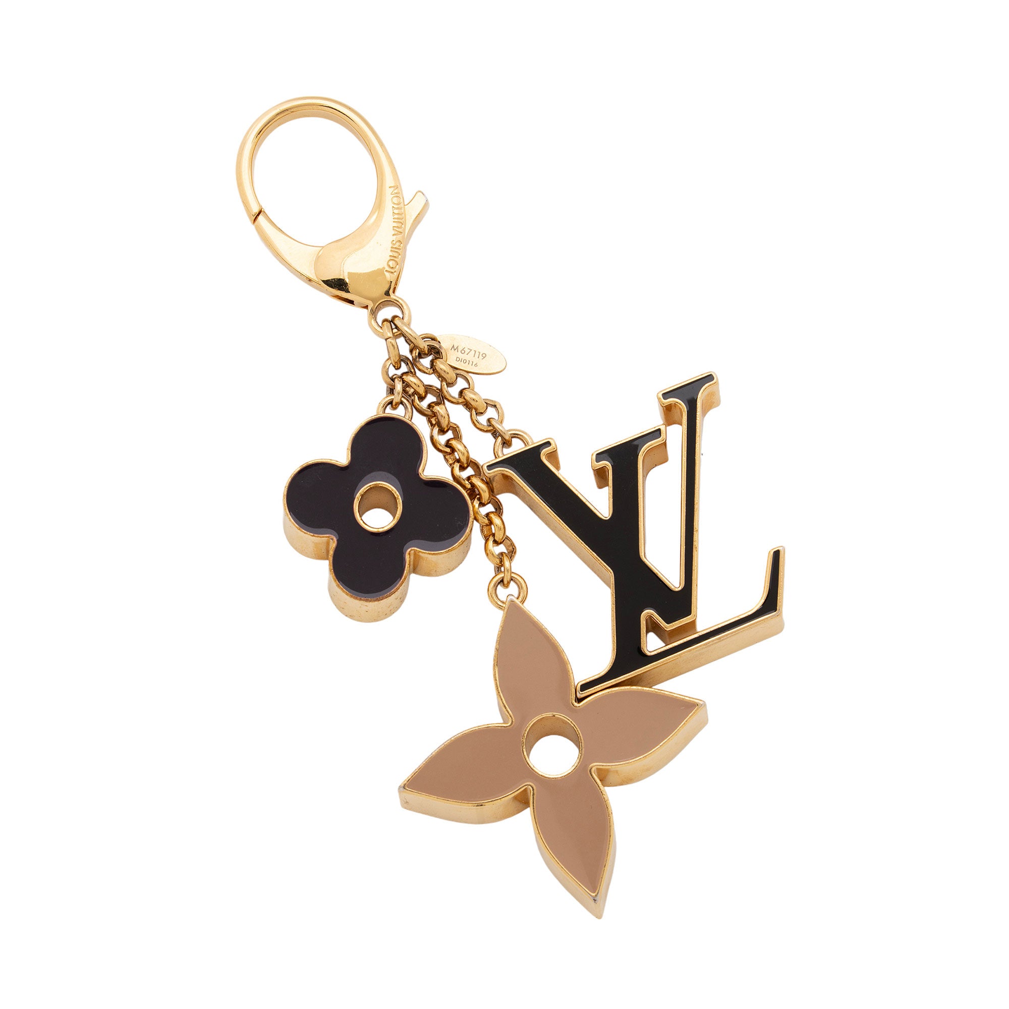 Louis Vuitton Fleur de Monogram Bag Charm (SHF-brz0LU)