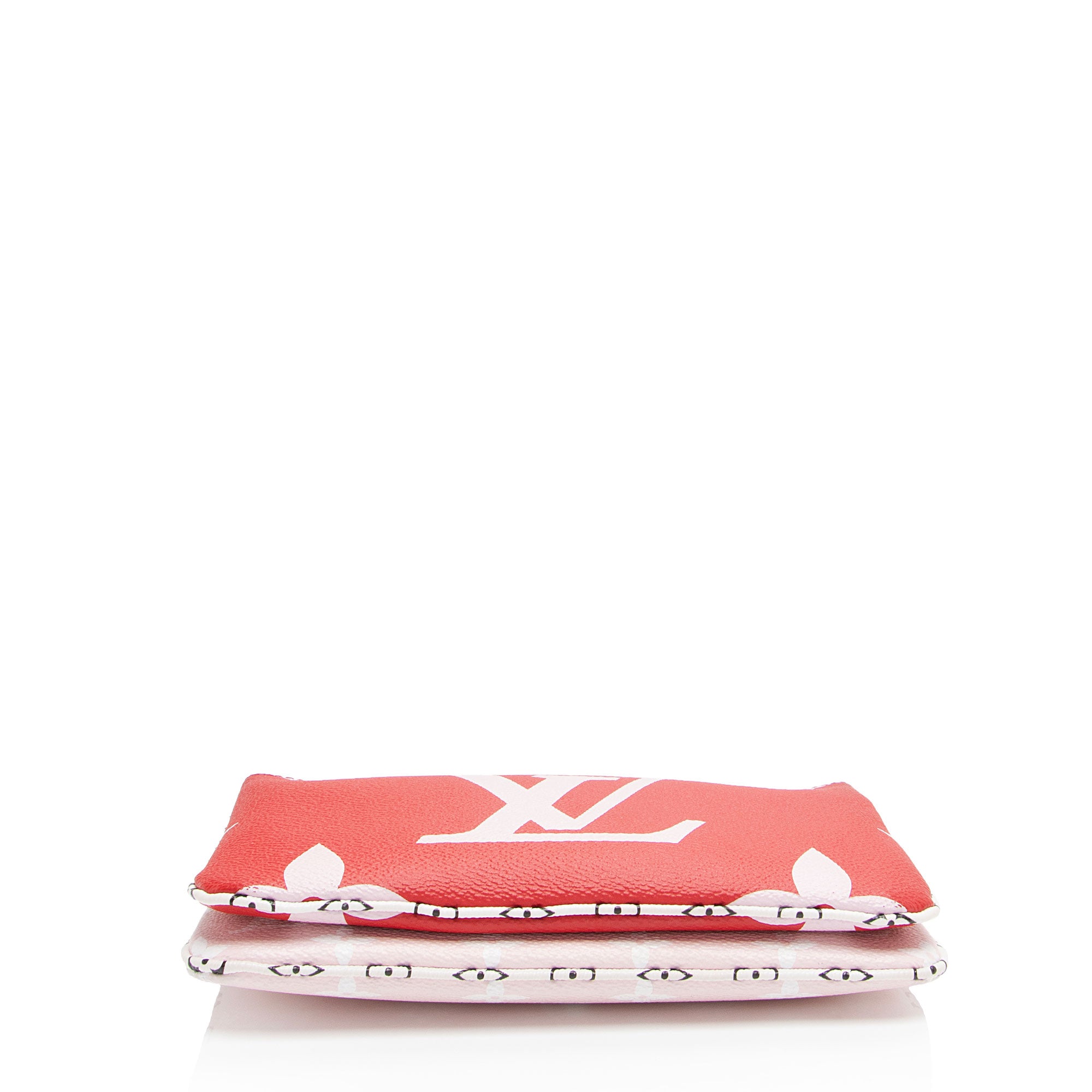 Louis Vuitton Giant Monogram Canvas Double Zip Pochette (SHF-quhlOa)