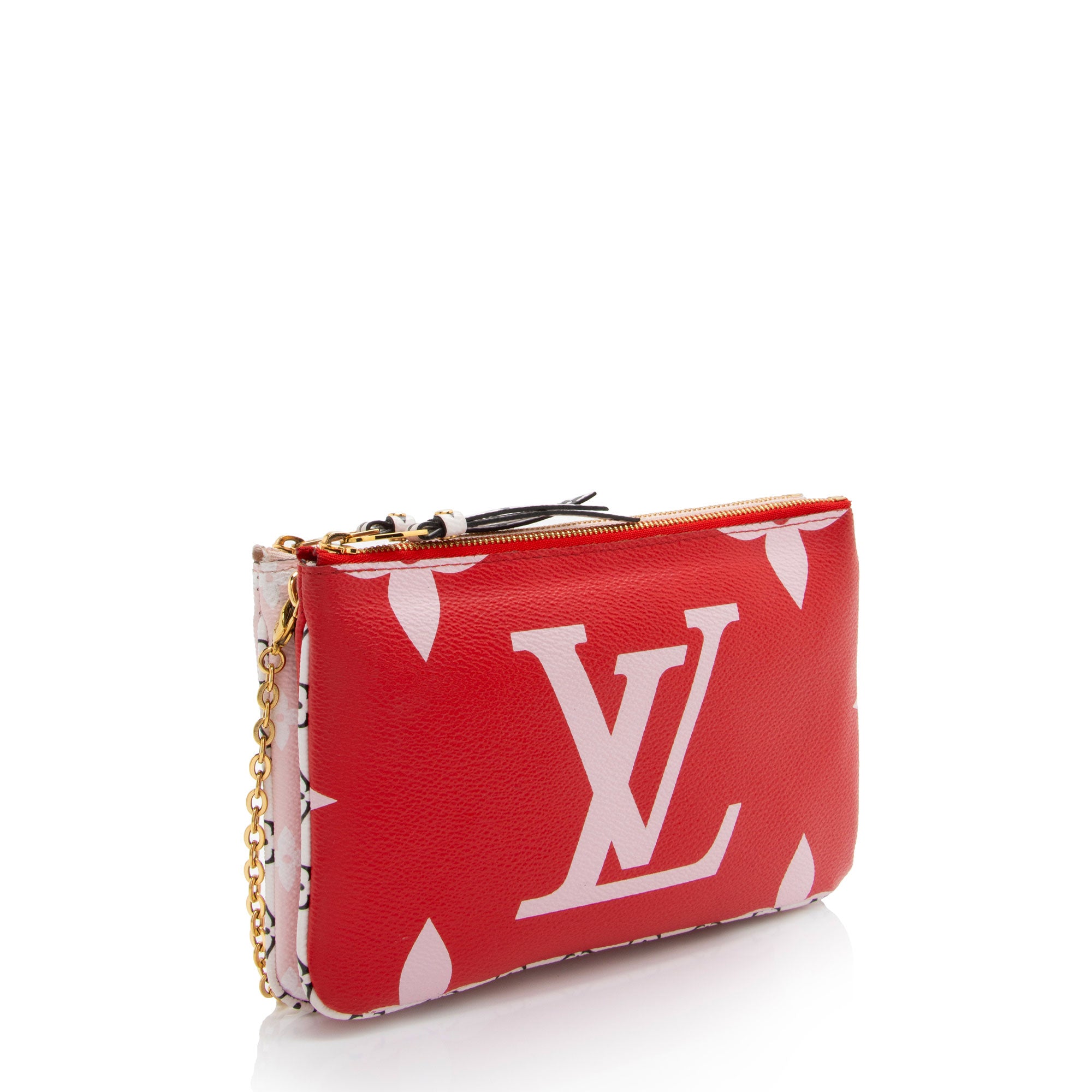 Louis Vuitton Giant Monogram Canvas Double Zip Pochette (SHF-quhlOa)