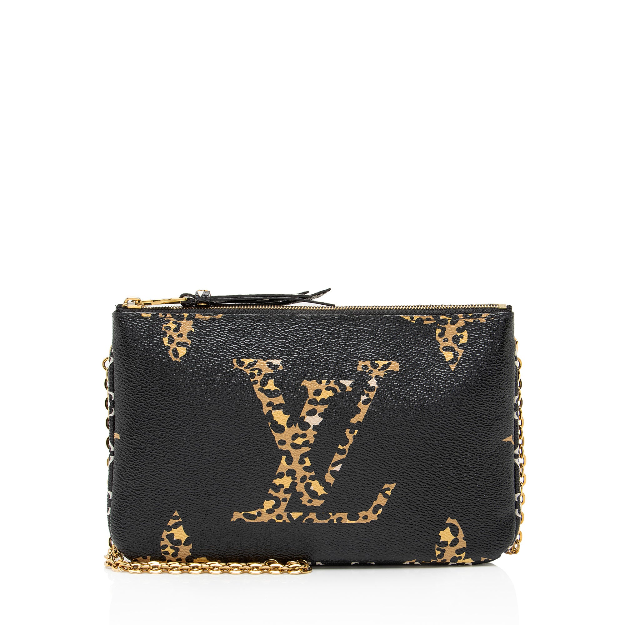 Louis Vuitton Giant Monogram Canvas Jungle Double Zip Pochette