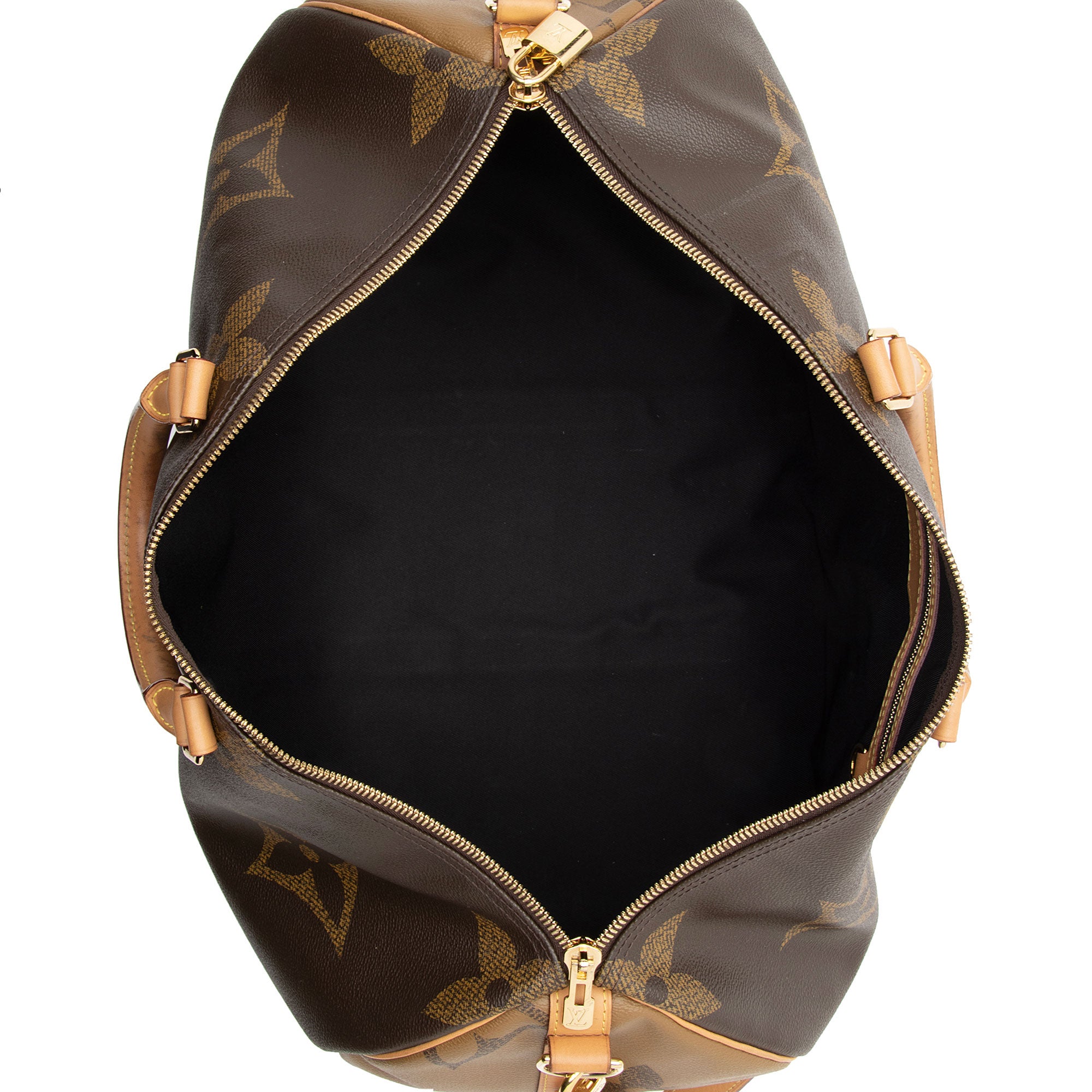 Louis Vuitton Giant Monogram Canvas Keepall Bandouliere 50 Duffle Bag (SHF-z5NZEC)