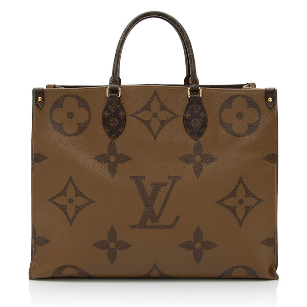 Louis Vuitton, Bags, Authentic Monogram Giant Reverse Onthego Gm