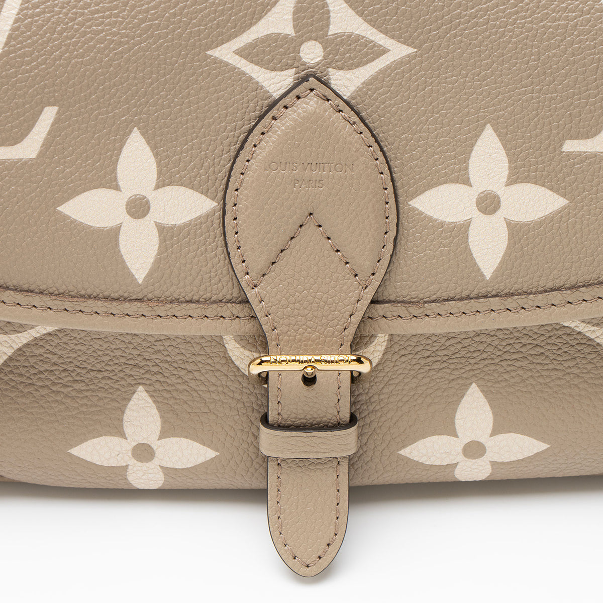 Louis Vuitton Giant Monogram Empreinte Bicolor Diane Shoulder Bag