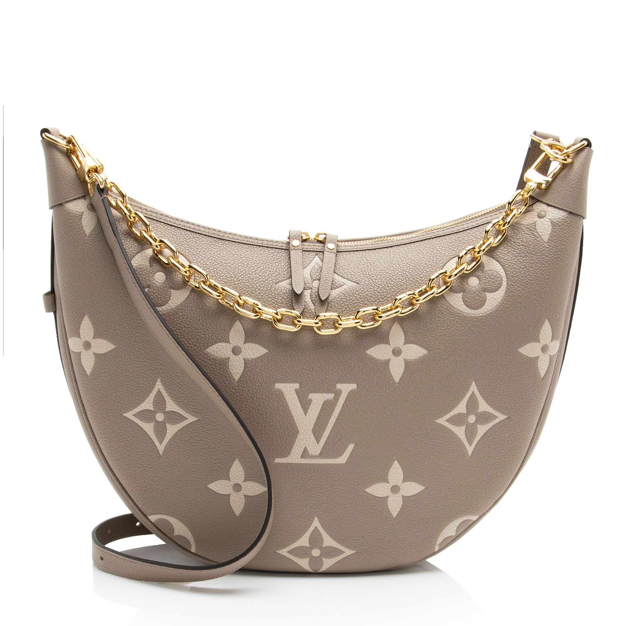 Louis Vuitton Giant Monogram Empreinte Canvas Loop Hobo (SHF-sV2LUu)