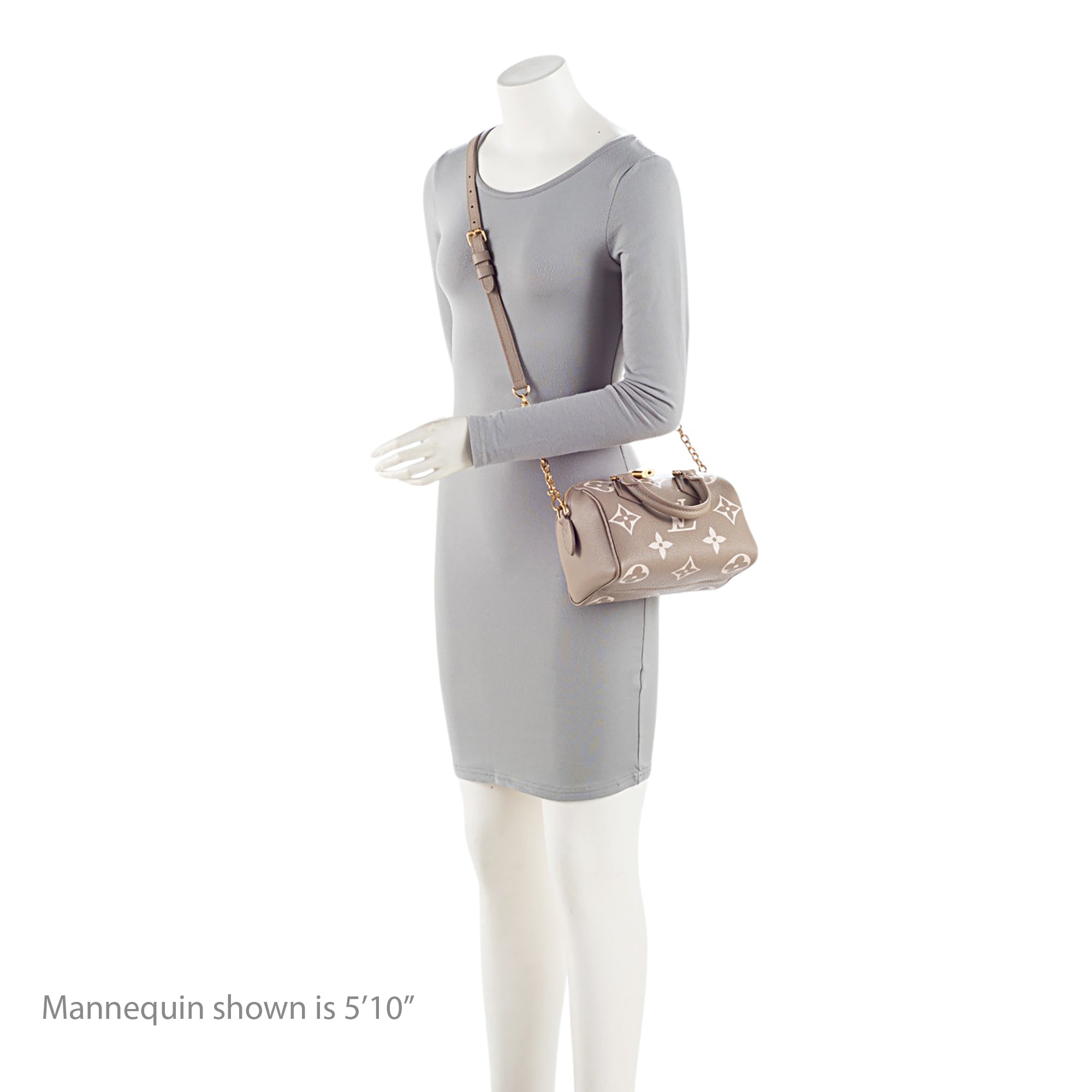 Louis Vuitton Giant Monogram Empreinte Bicolor Speedy Bandouliere 20 Satchel (SHF-oBDaSf)