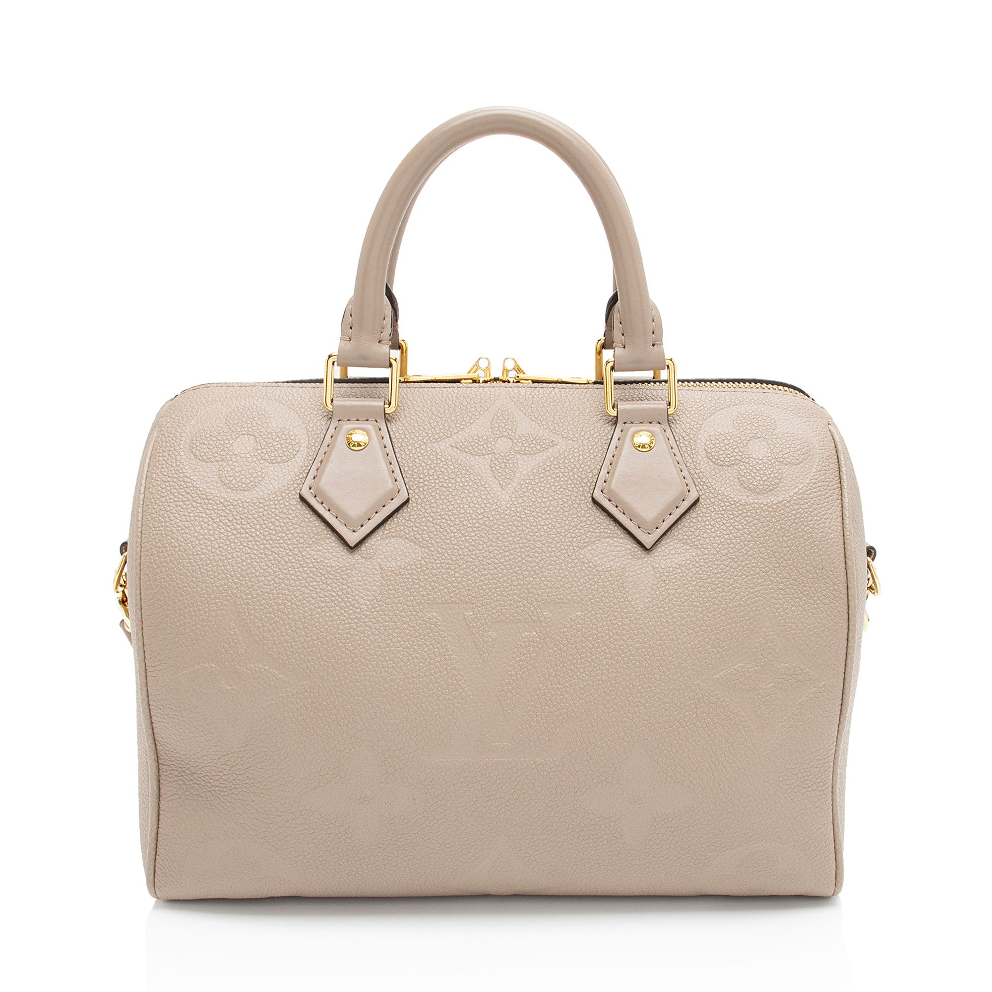 Louis Vuitton Giant Monogram Empreinte Speedy Bandouliere 25 Satchel (SHF-ARDiBI)