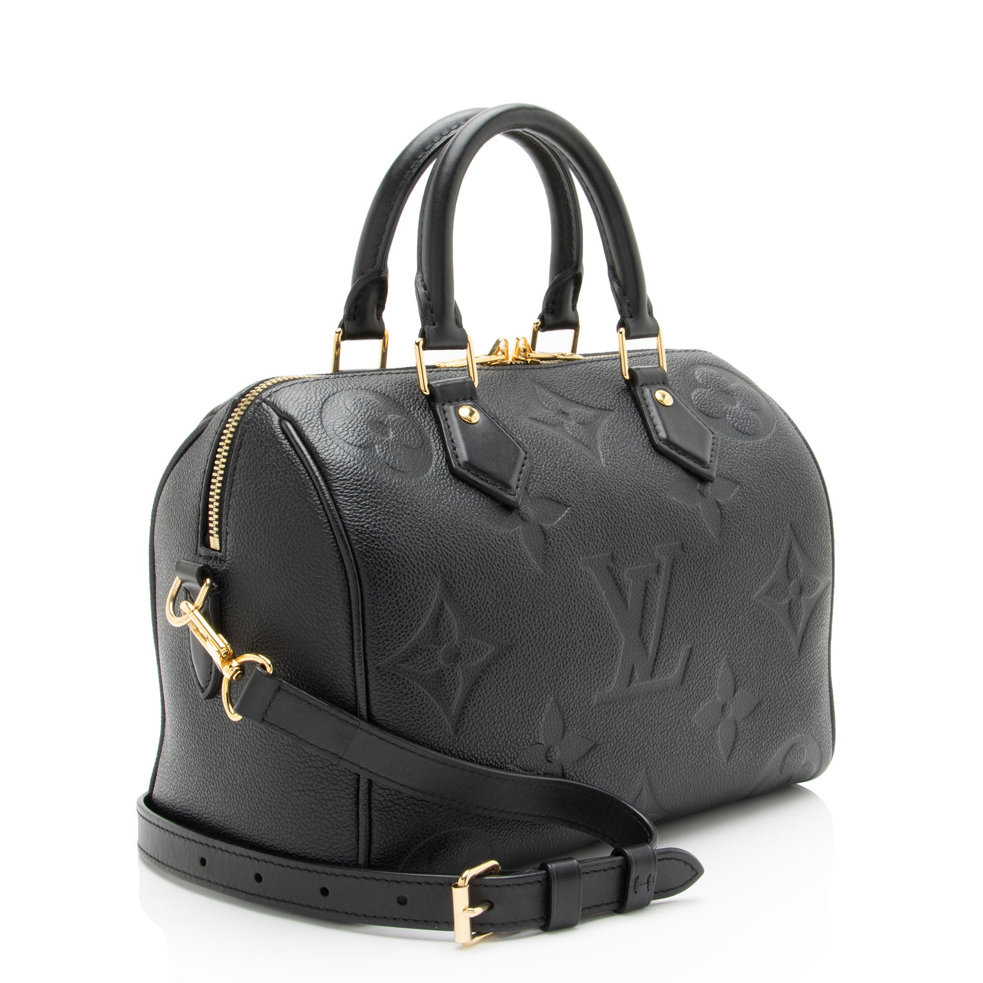 Louis Vuitton Giant Monogram Empreinte Speedy Bandouliere 25 Satchel