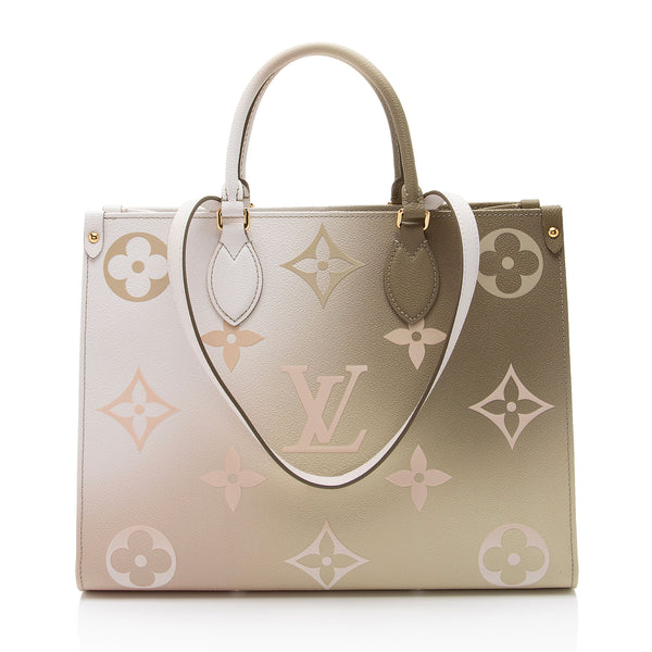 Louis Vuitton Giant Monogram Empreinte Spring In The City Onthego MM Tote (SHF-yqf1dt)