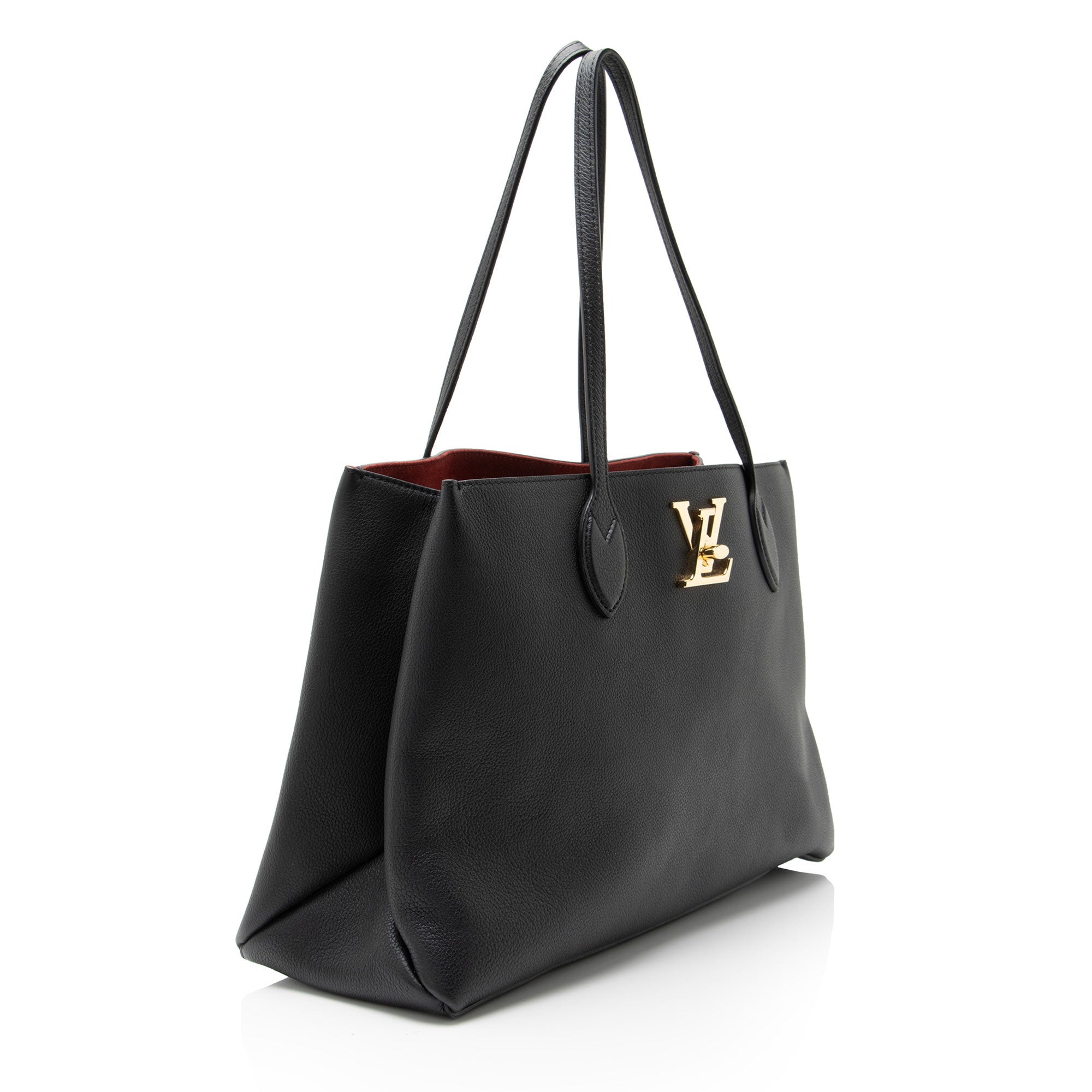 Louis Vuitton Grained Calfskin Lockme Shopper Tote