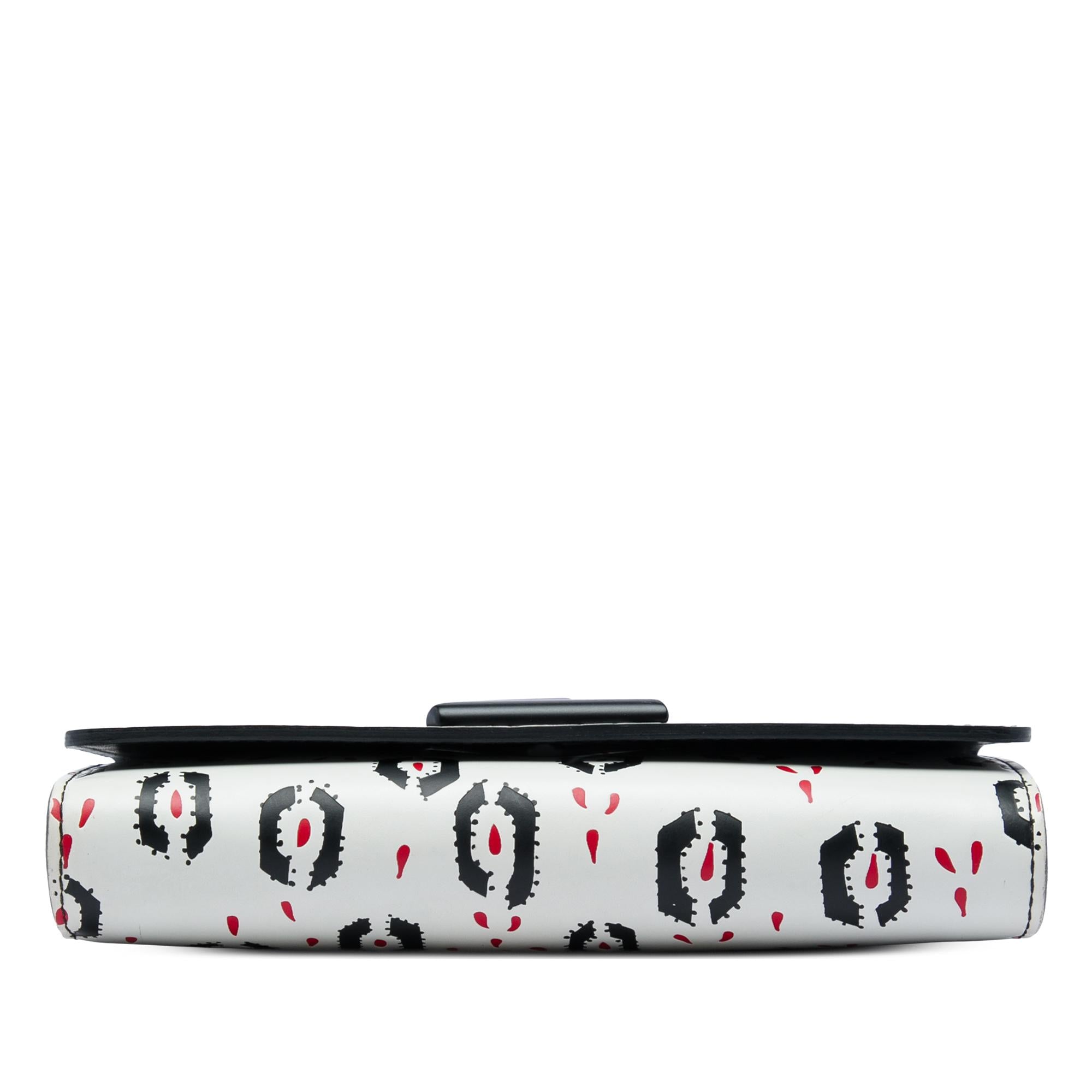 Louis Vuitton Graphic Print Calfskin Twist Wallet on Chain