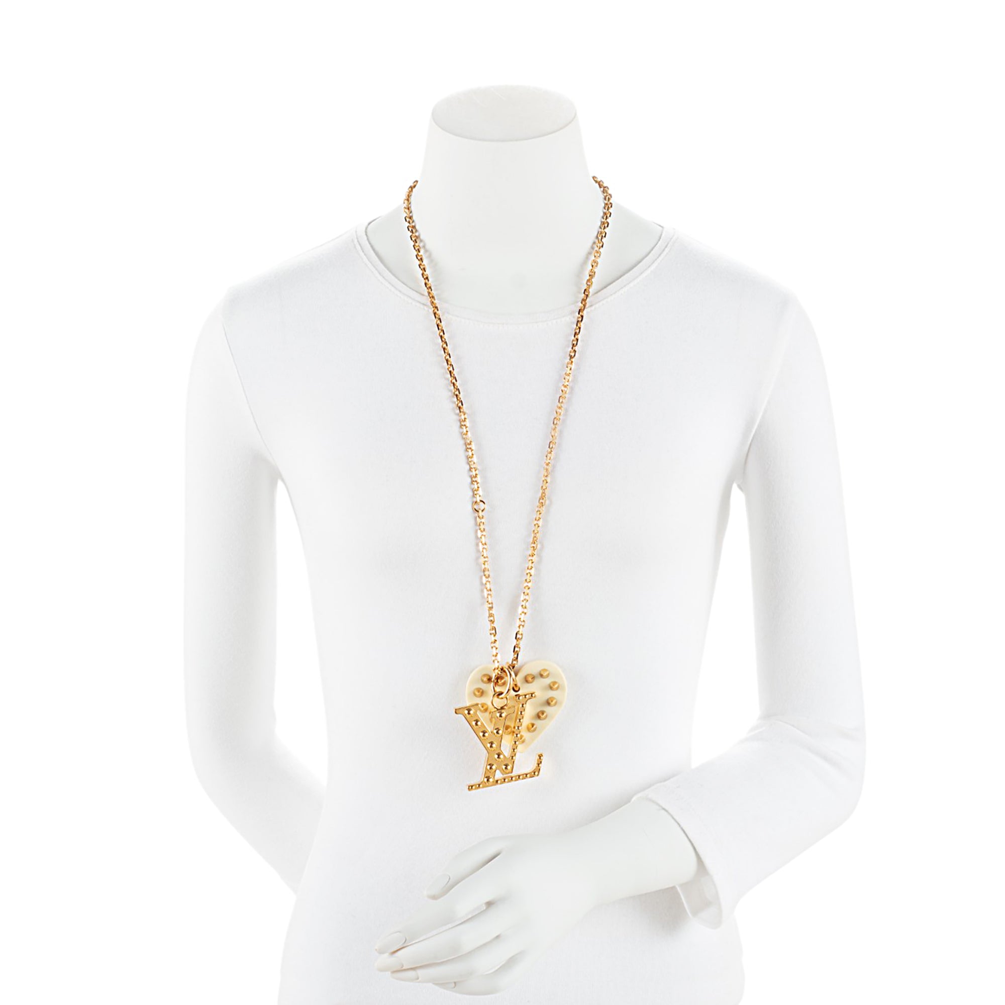 Louis Vuitton Heart Nails Necklace