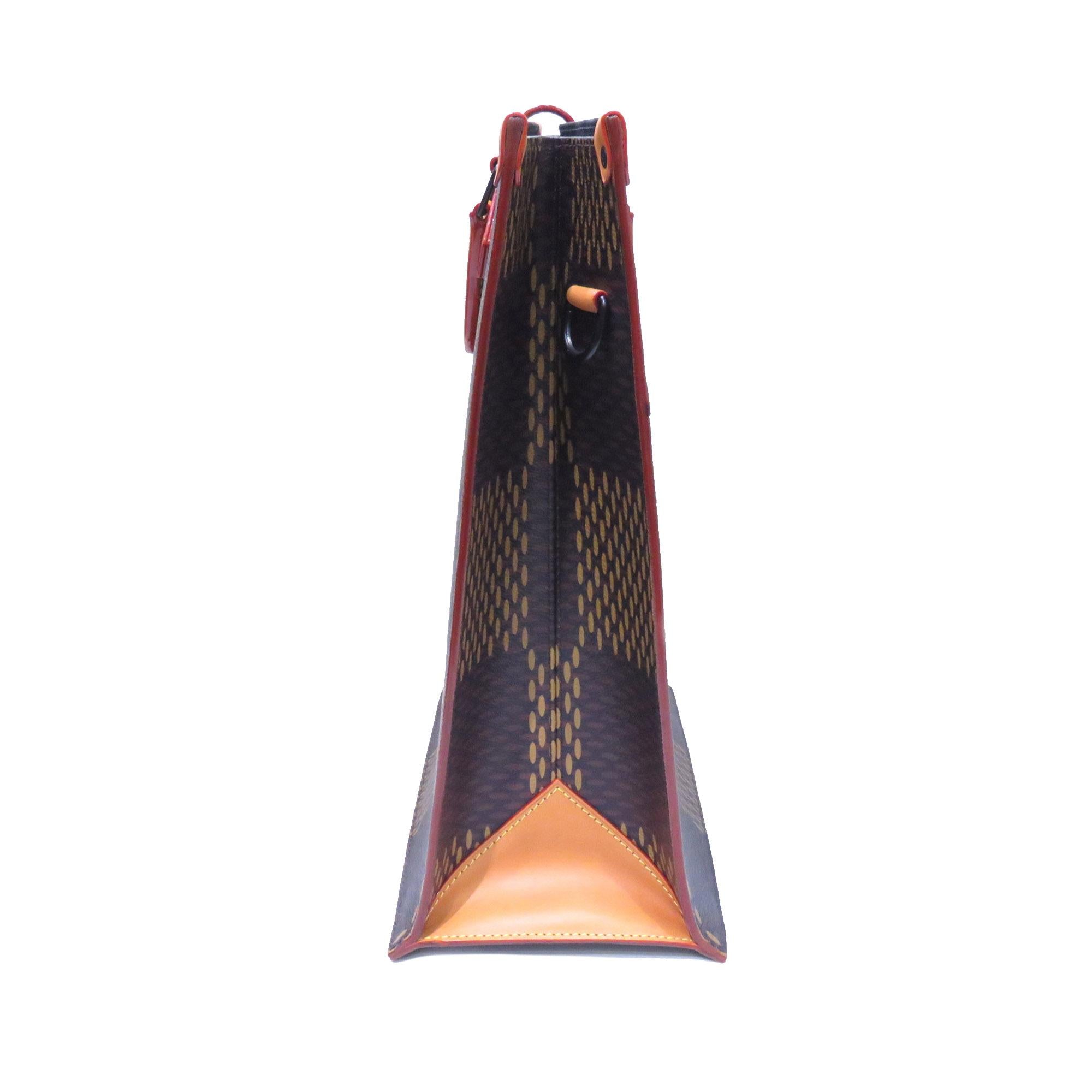 Louis Vuitton LV x Nigo Giant Damier Ebene Monogram Mini Tote (SHG-36730)