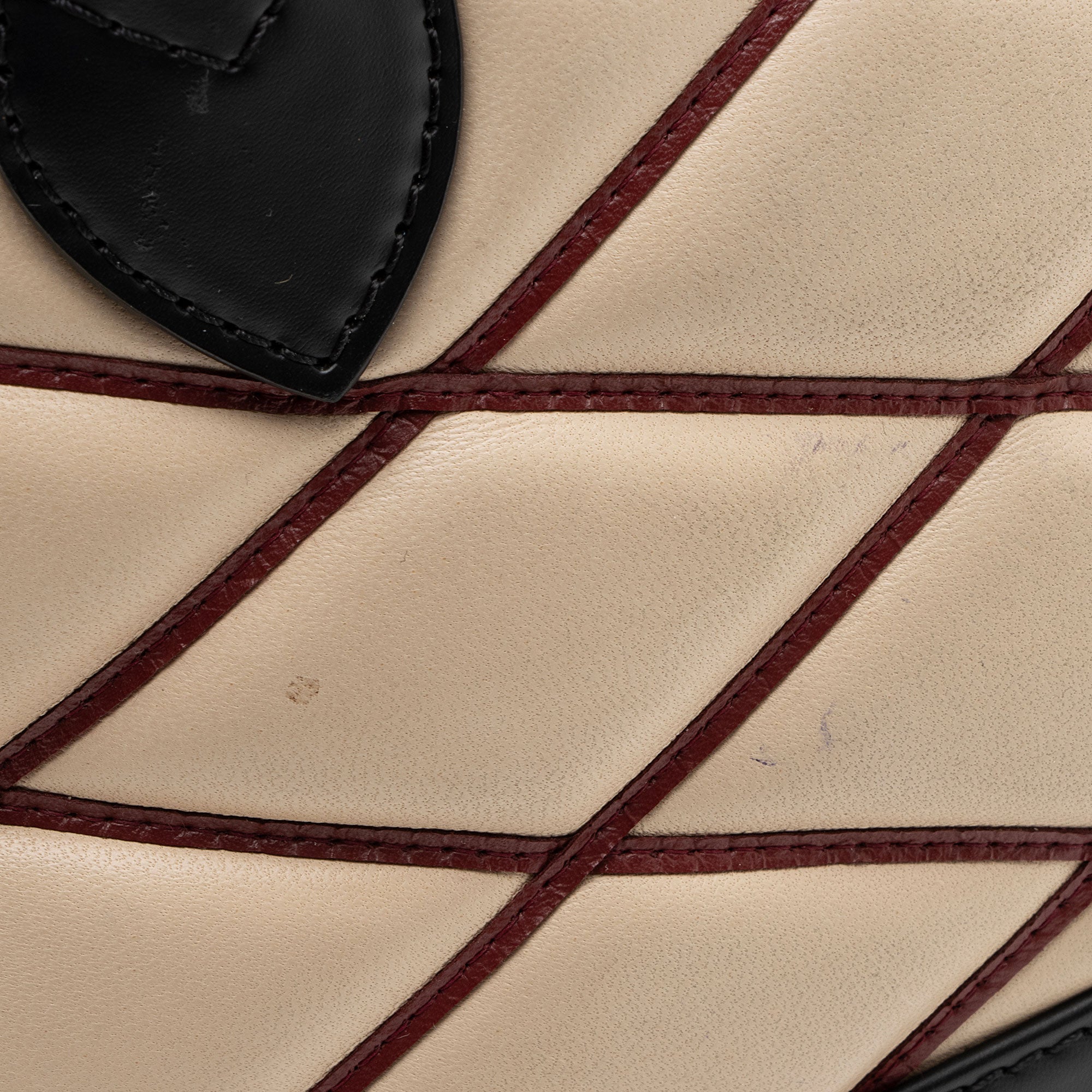 Louis Vuitton Lambskin Malletage Alma BB Satchel