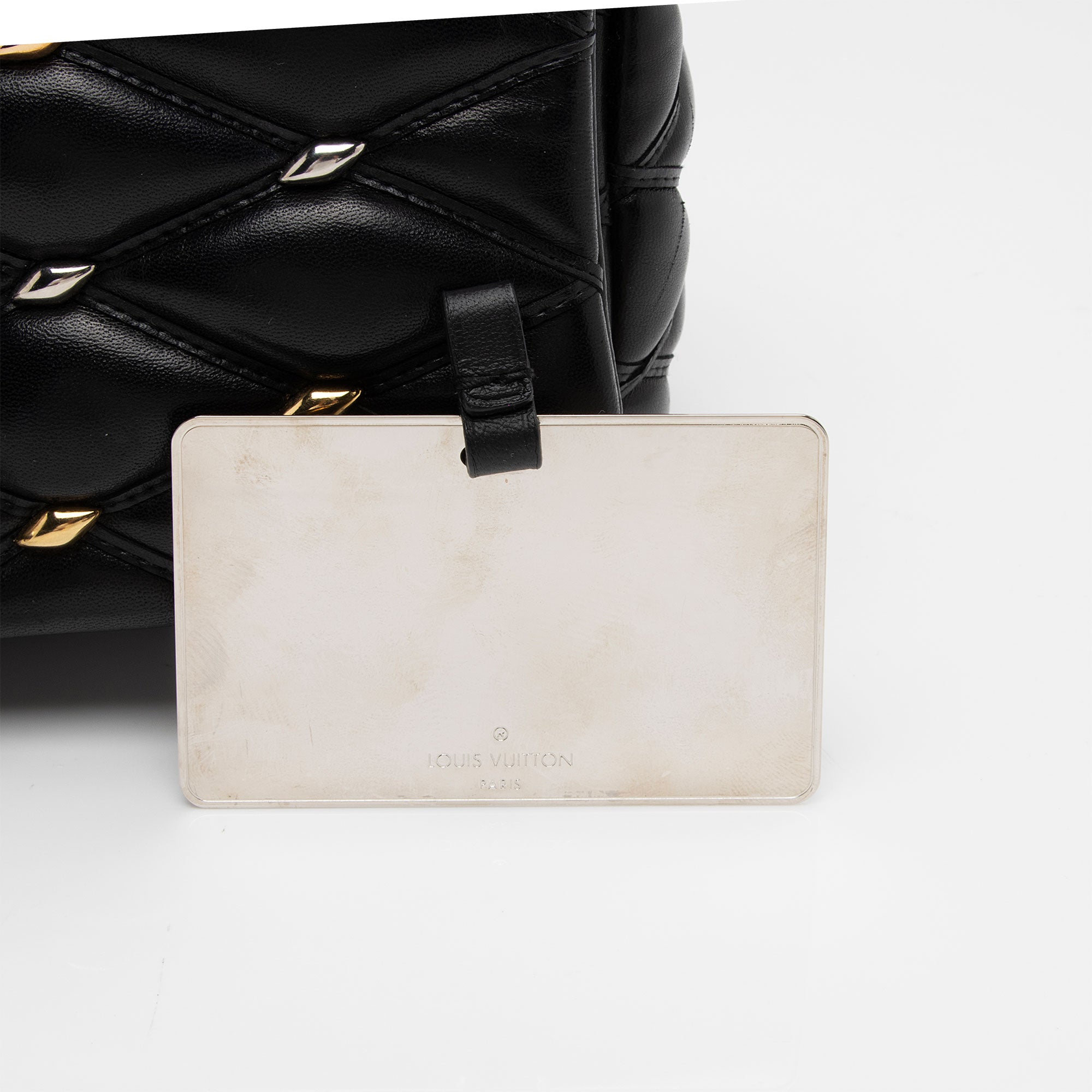 Louis Vuitton Lambskin Studded GO-14 PM Shoulder Bag (SHF-qLBOWs)