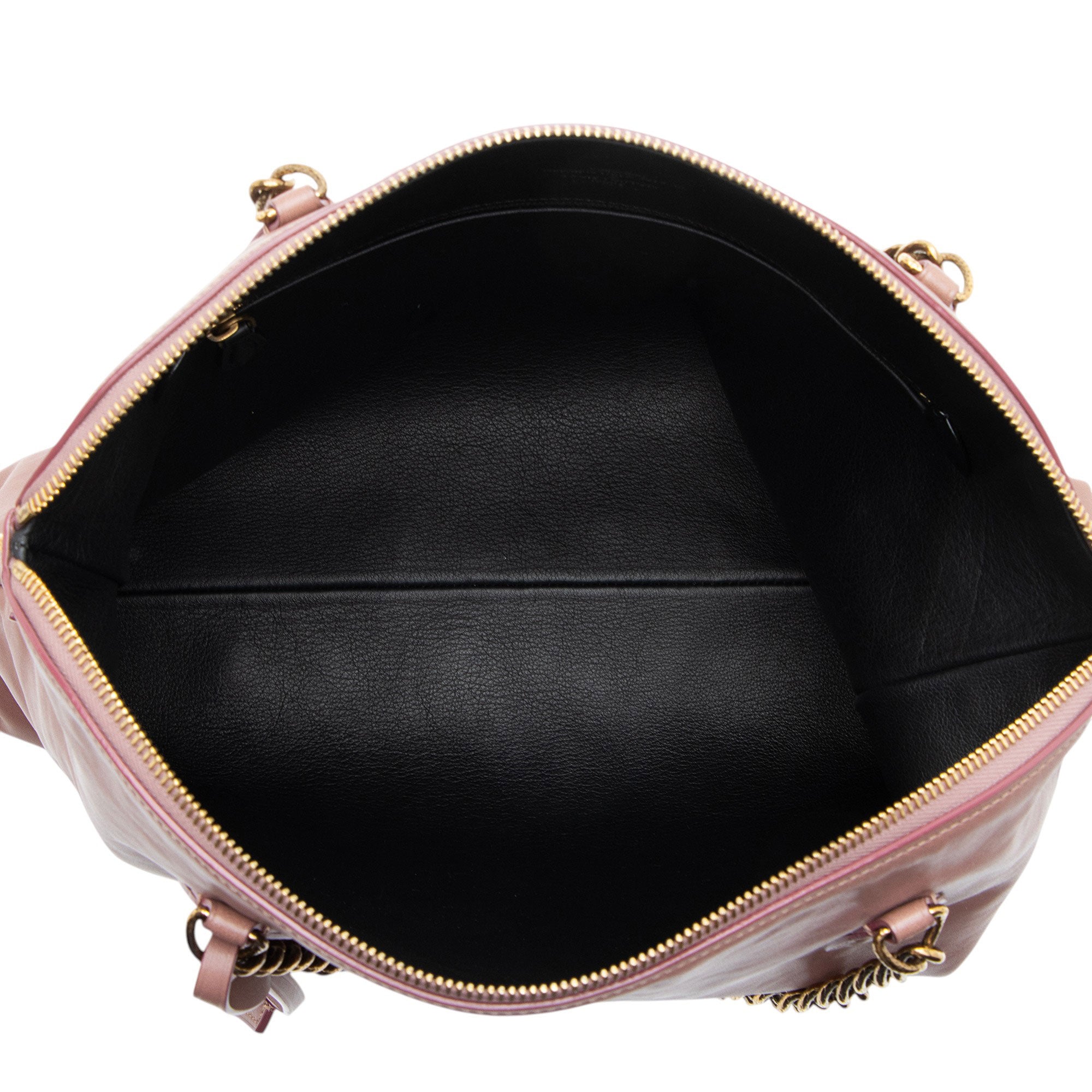 Louis Vuitton Leather Boudoir Lockit Chain Shoulder Bag