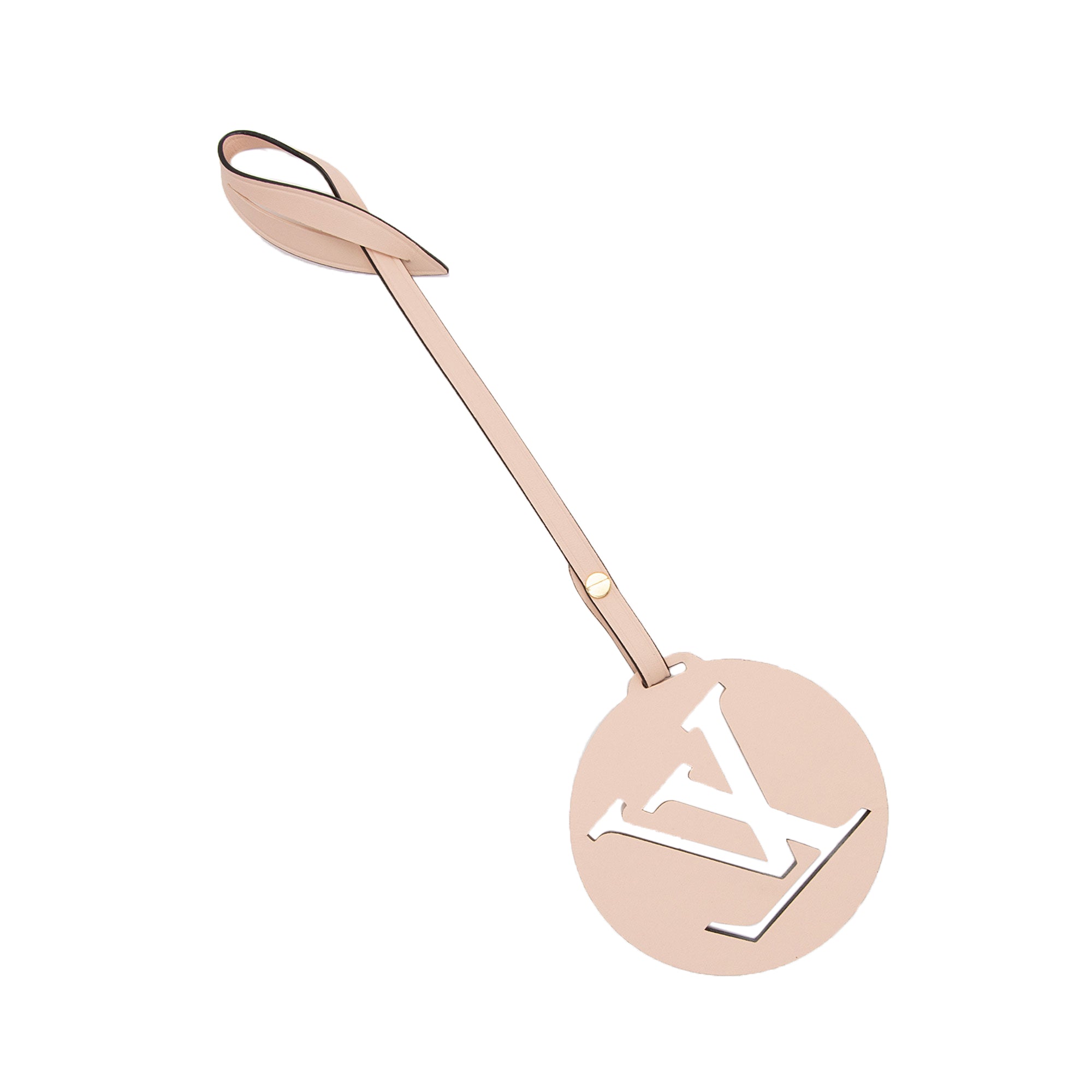Louis Vuitton Leather LV Charm (SHF-DNfLwk)