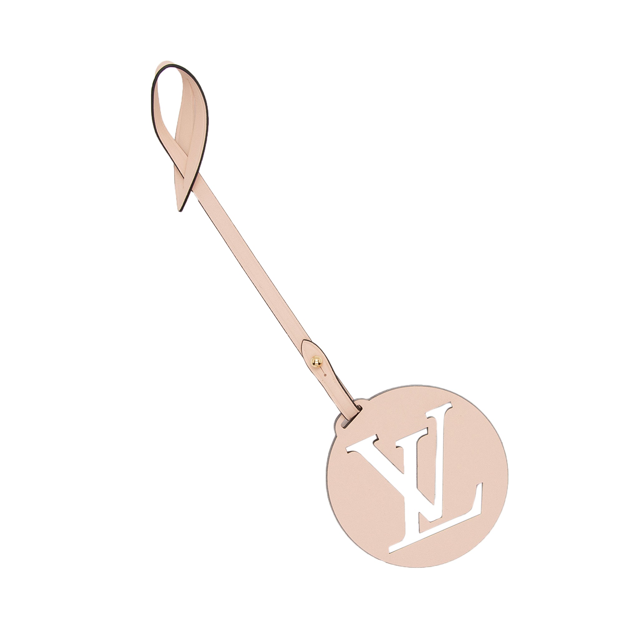 Louis Vuitton Leather LV Charm (SHF-DNfLwk)