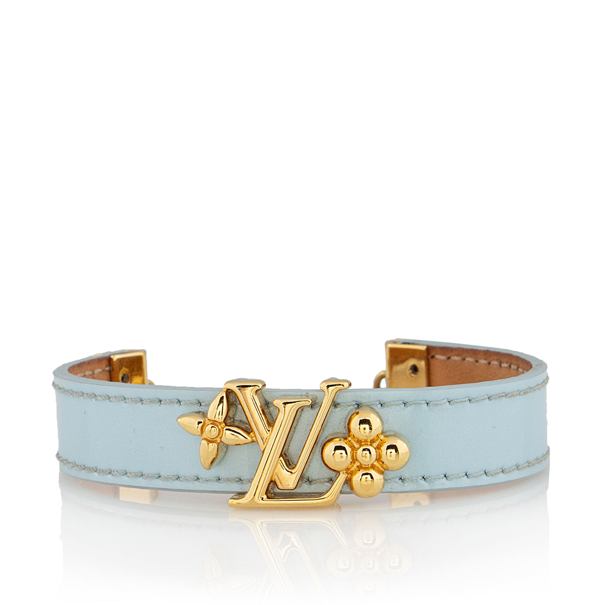 Louis Vuitton Leather LV Gram Bracelet