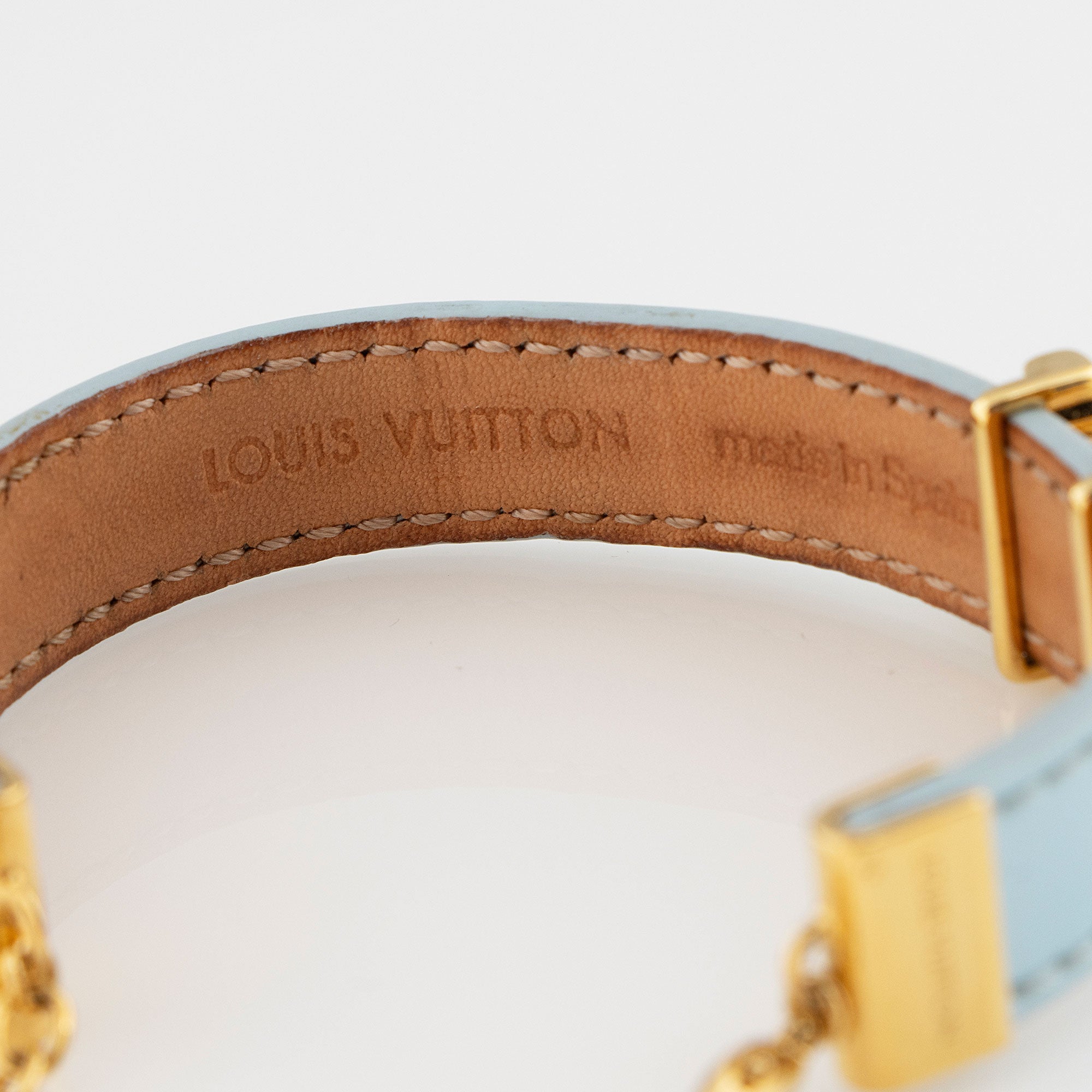 Louis Vuitton Leather LV Gram Bracelet