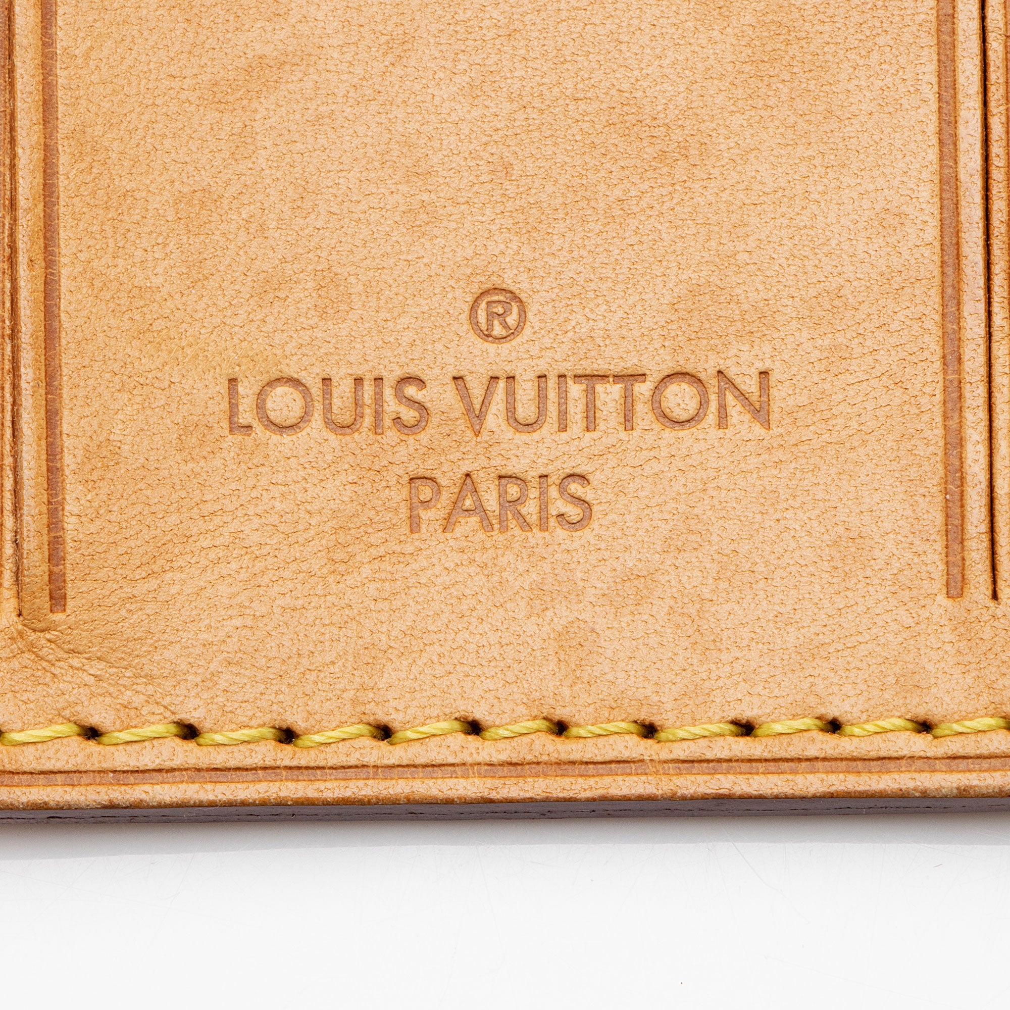 Louis Vuitton Leather Luggage Tag (SHF-vd8fo5)