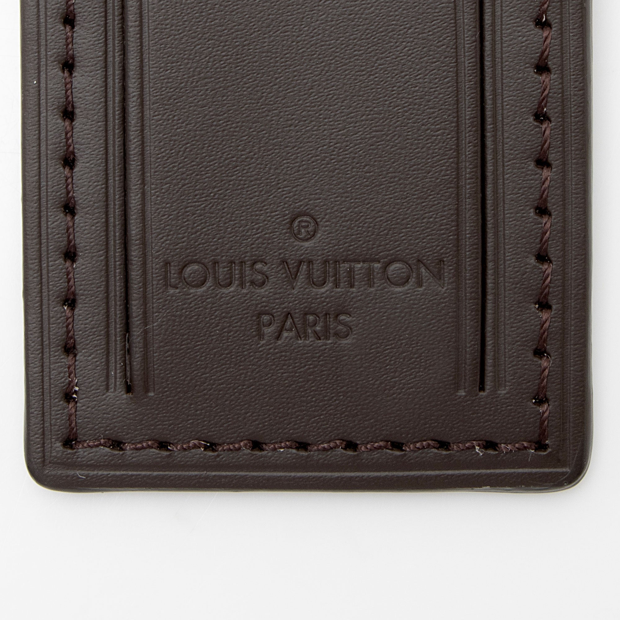 Louis Vuitton Leather Luggage Tag