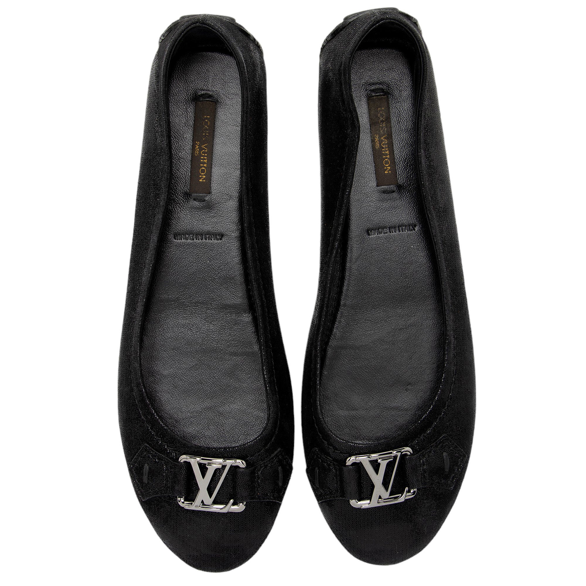 Louis Vuitton Leather Oxford Ballerina Flats - Size 8 / 38 (SHF-geoKKS)