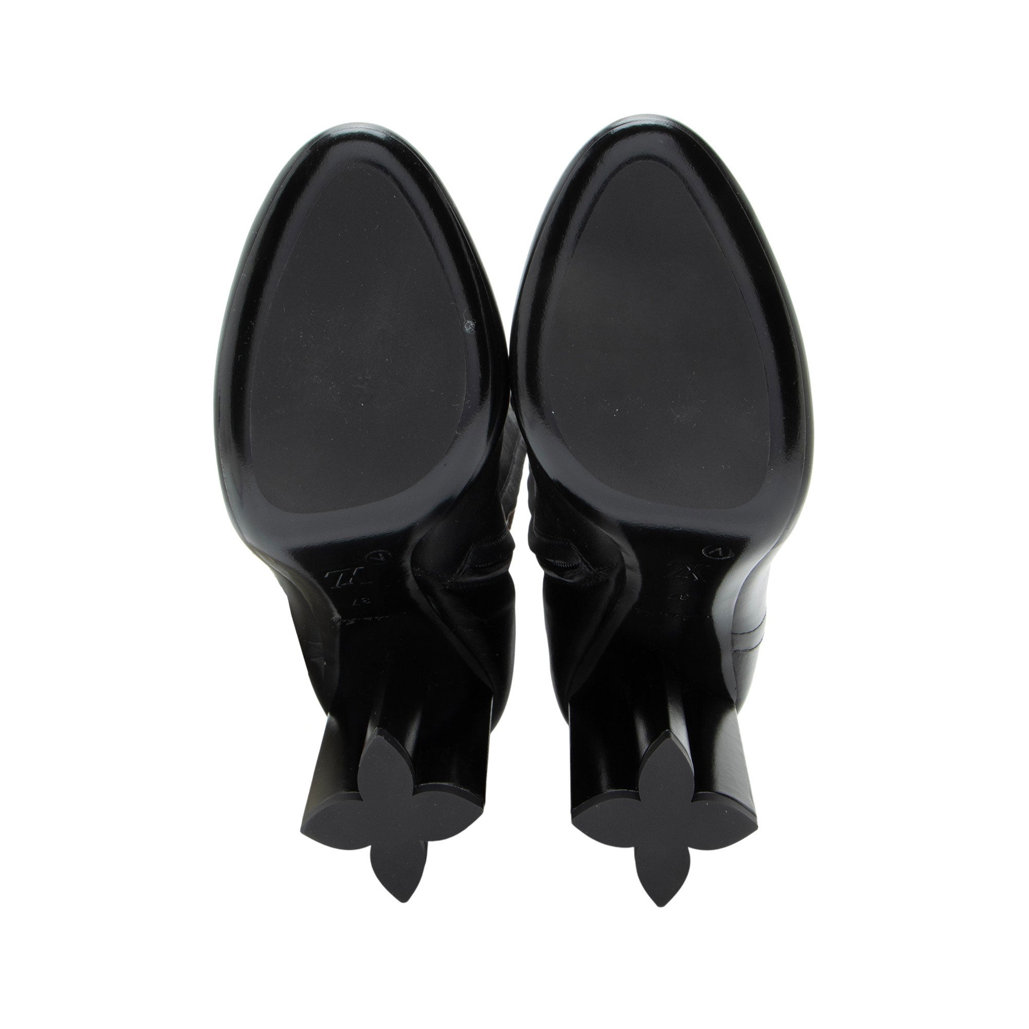 Louis Vuitton Leather Silhouette High Boots - Size 7 / 37