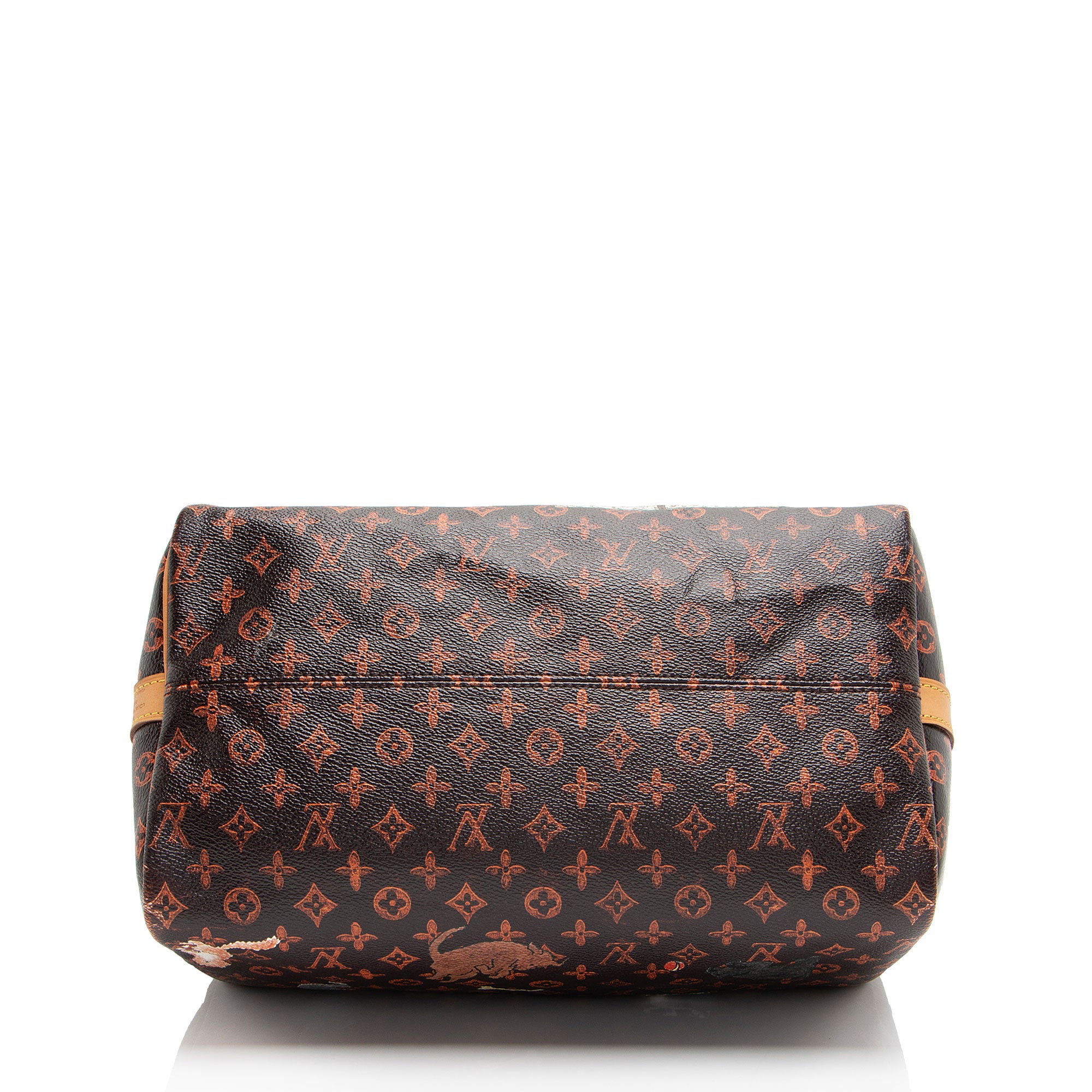 Louis Vuitton Limited Edition Catogram Canvas Speedy Bandouliere 30 Satchel