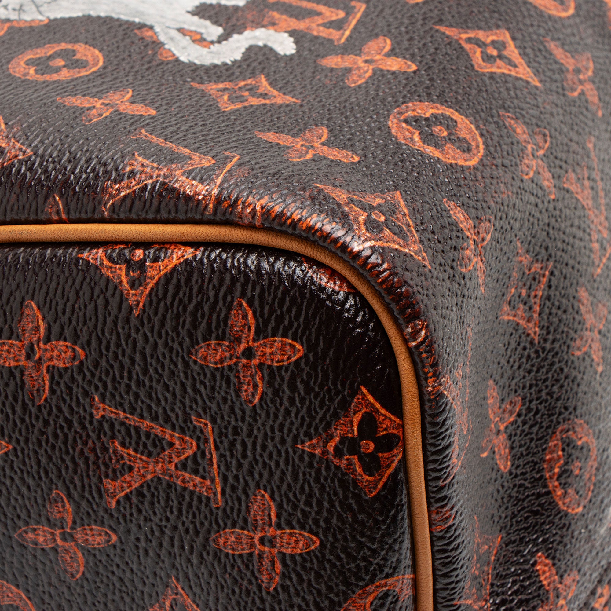 Louis Vuitton Limited Edition Catogram Canvas Speedy Bandouliere 30 Satchel