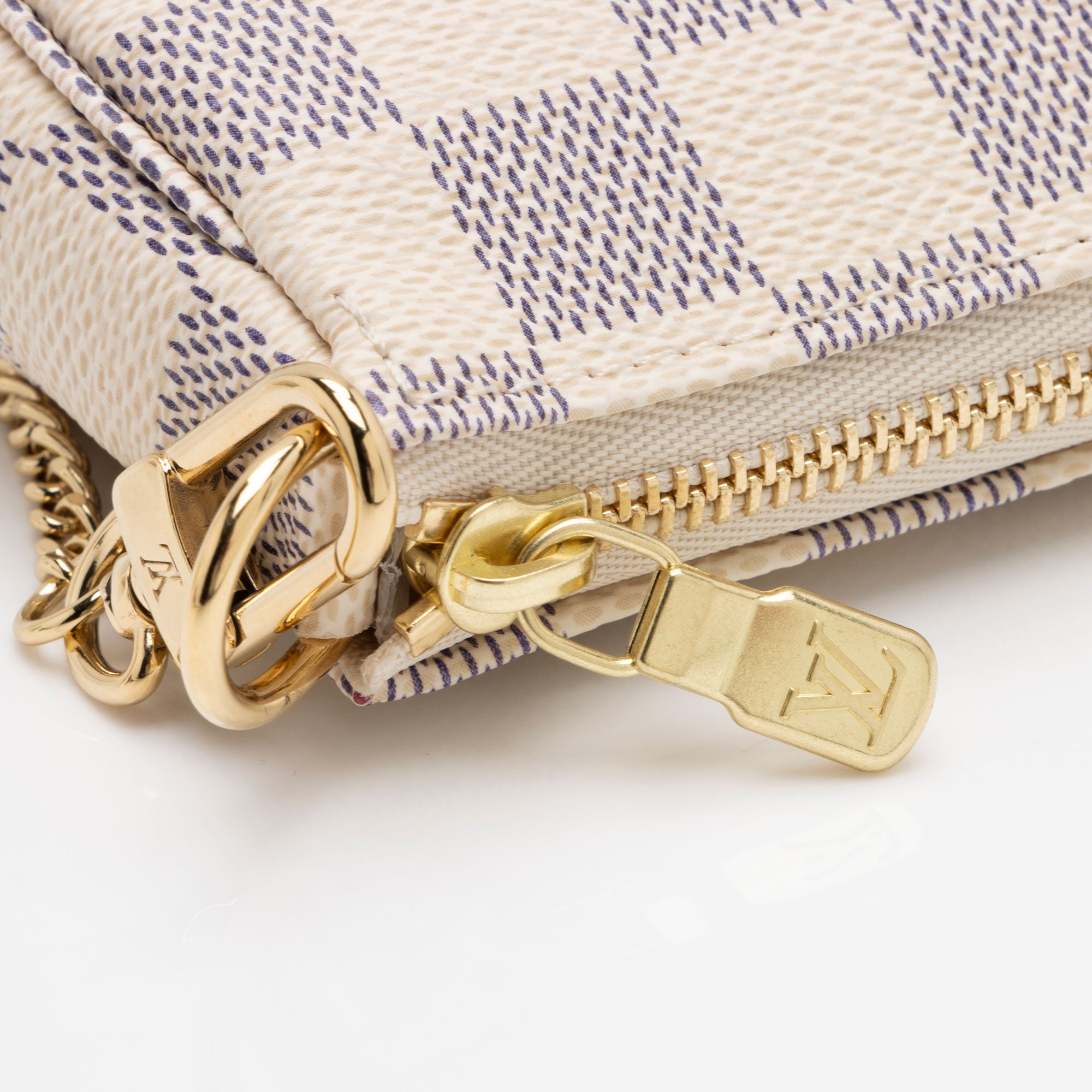 Louis Vuitton Limited Edition Damier Azur Animation Hollywood Mini Pochette Accessoires (SHF-LKyydc)